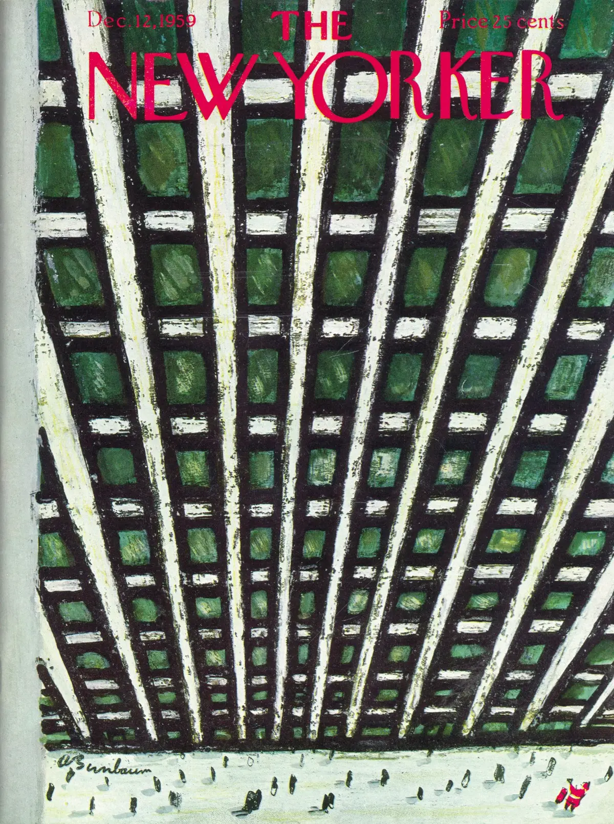Обложка The New Yorker, 12 декабря 1959, художник Эйб Бирнбаум