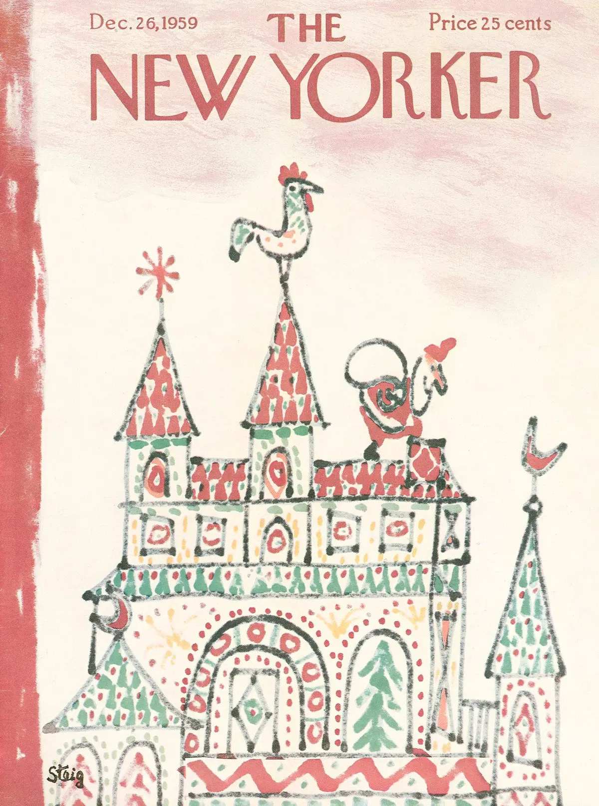Обложка The New Yorker, 26 декабря 1959, художник Уильям Стейг