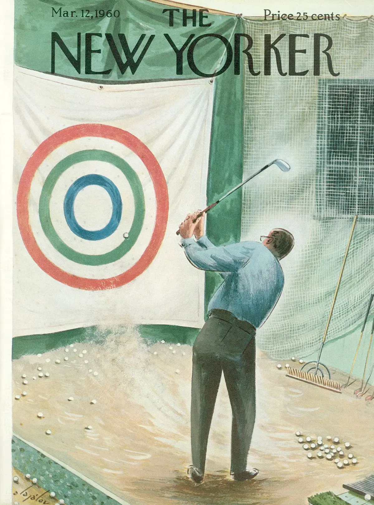 Обложка The New Yorker, 12 марта 1960, художник Константин Алажалов