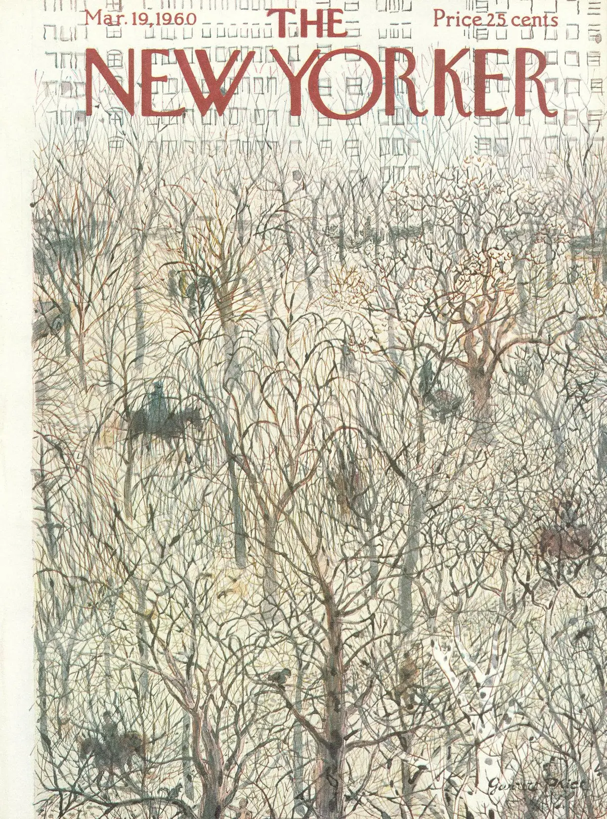 Обложка The New Yorker, 19 марта 1960, художник Гарретт Прайс