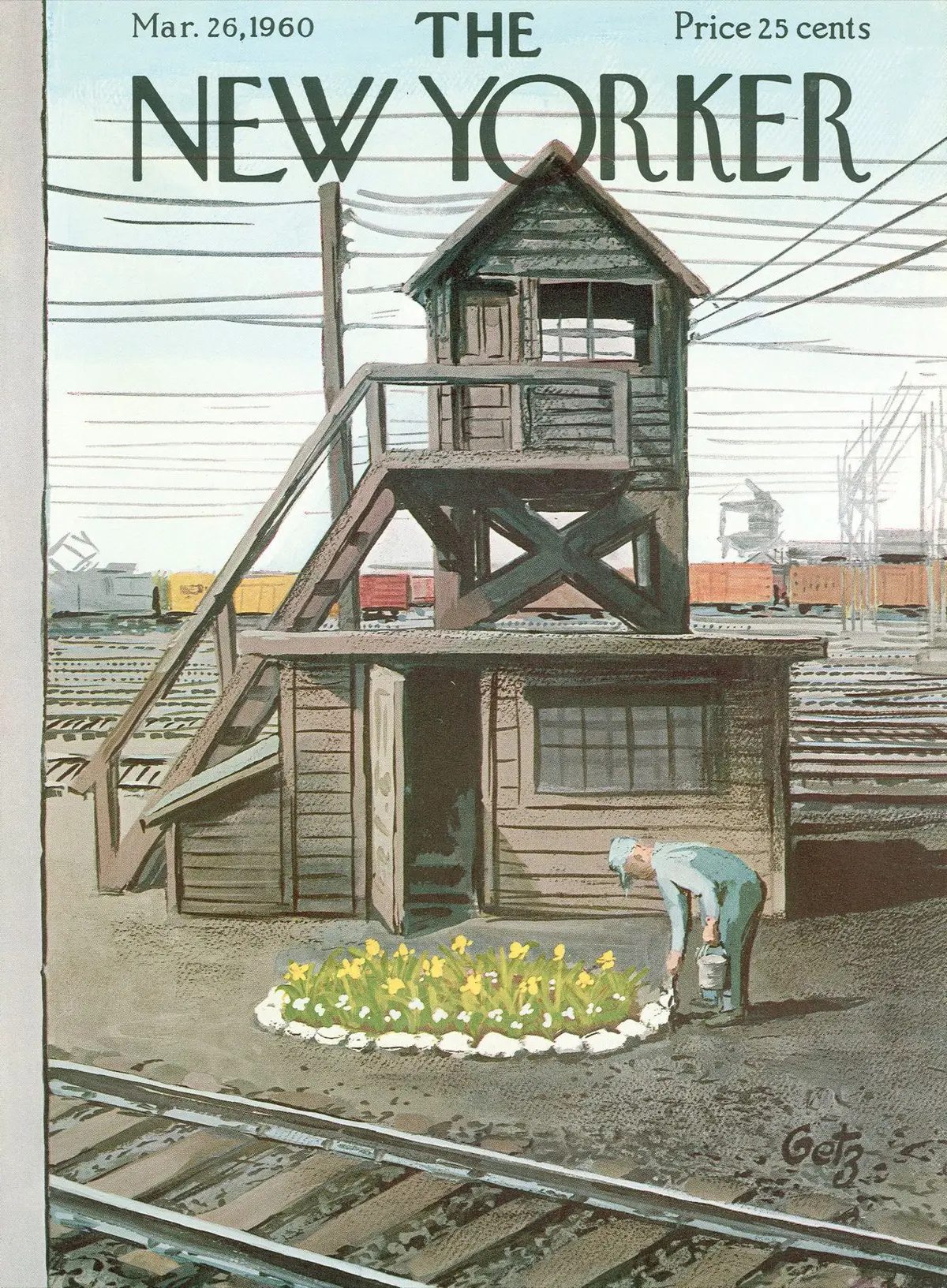 Обложка The New Yorker, 26 марта 1960, художник Артур Гетц