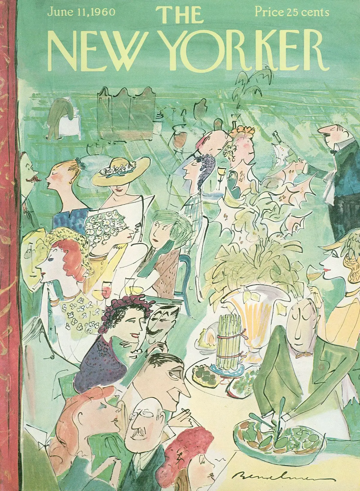 Обложка The New Yorker, 11 июня 1960, художник Людвиг Бемельманс
