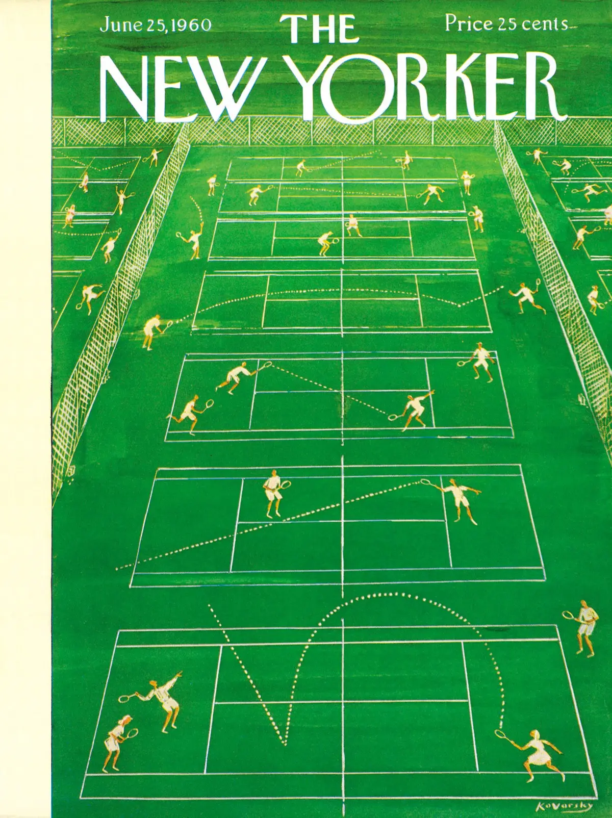 Обложка The New Yorker, 25 июня 1960, художник Анатоль Коварски