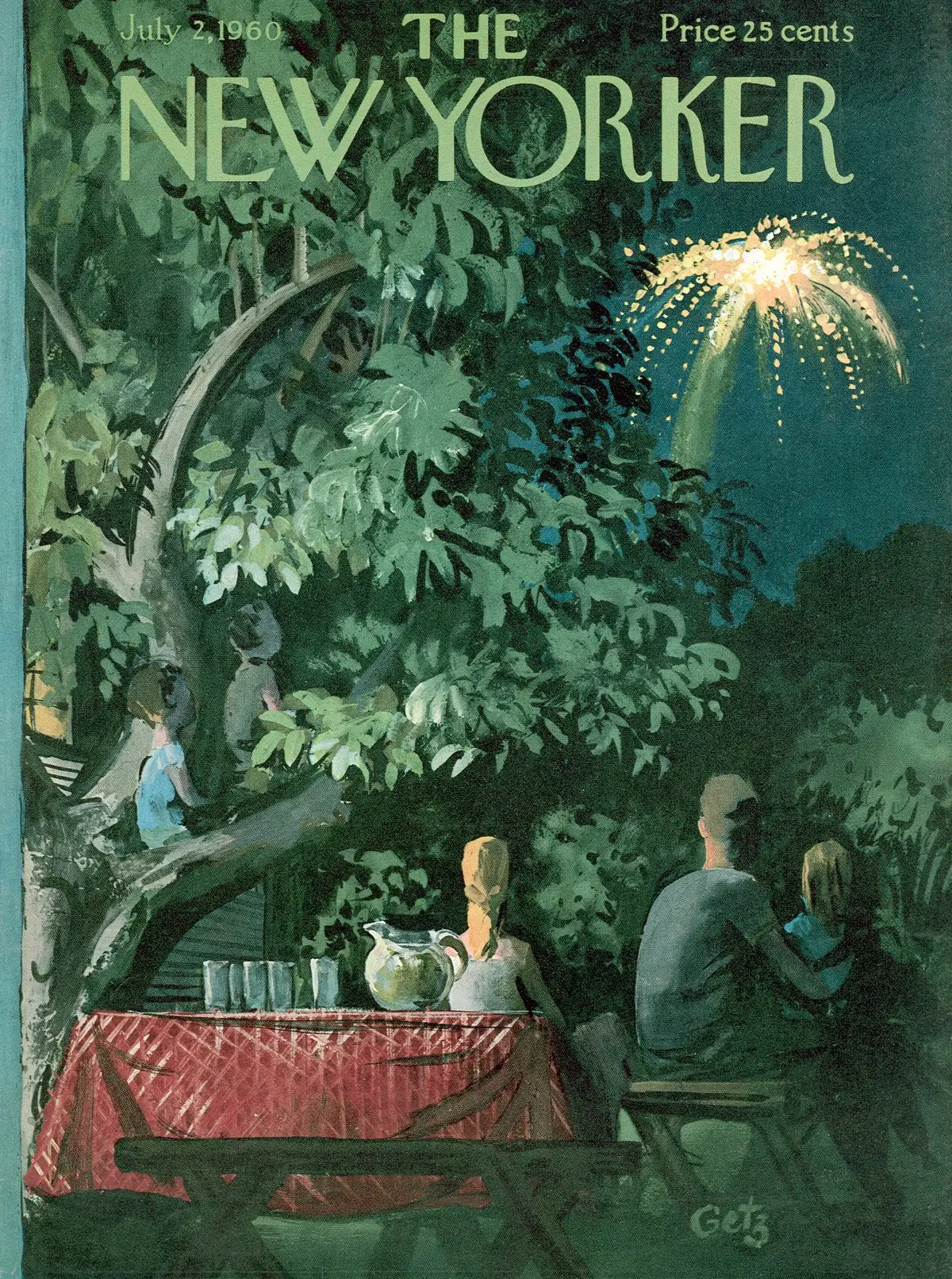 Обложка The New Yorker, 2 июля 1960, художник Артур Гетц