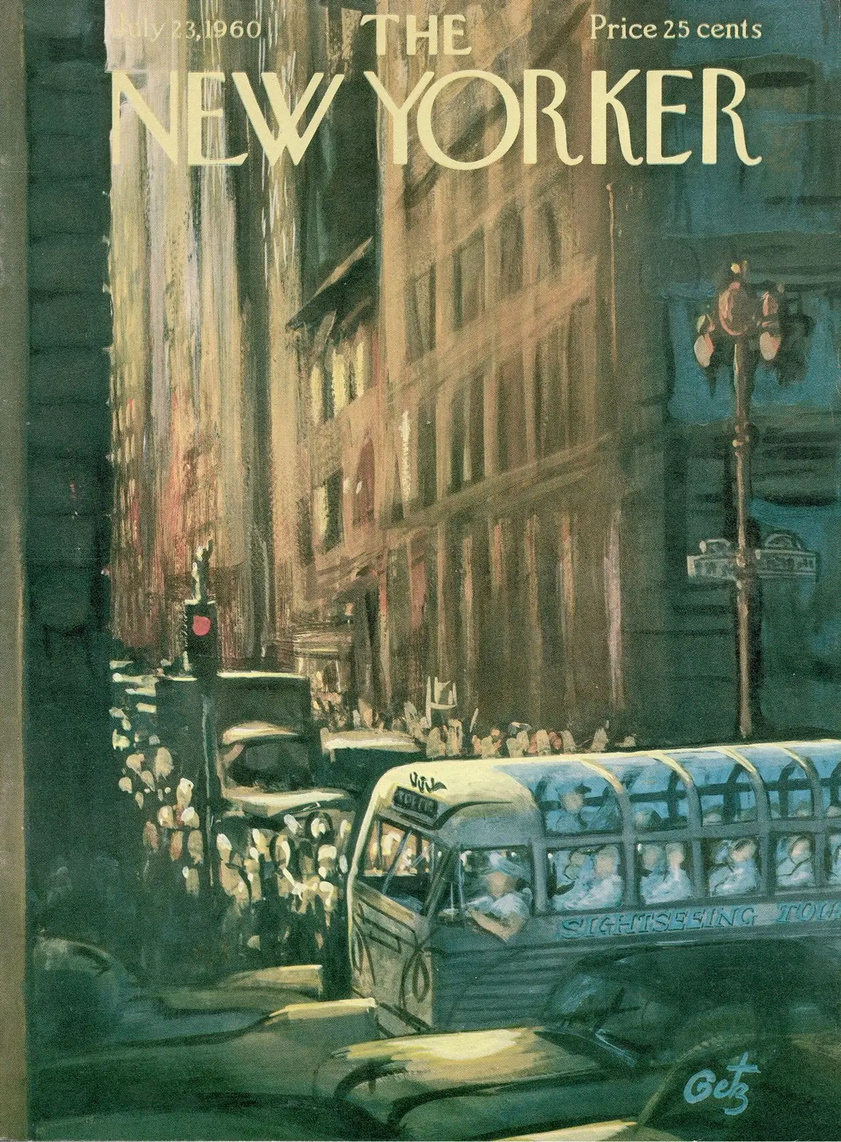 Обложка The New Yorker, 23 июля 1960, художник Артур Гетц