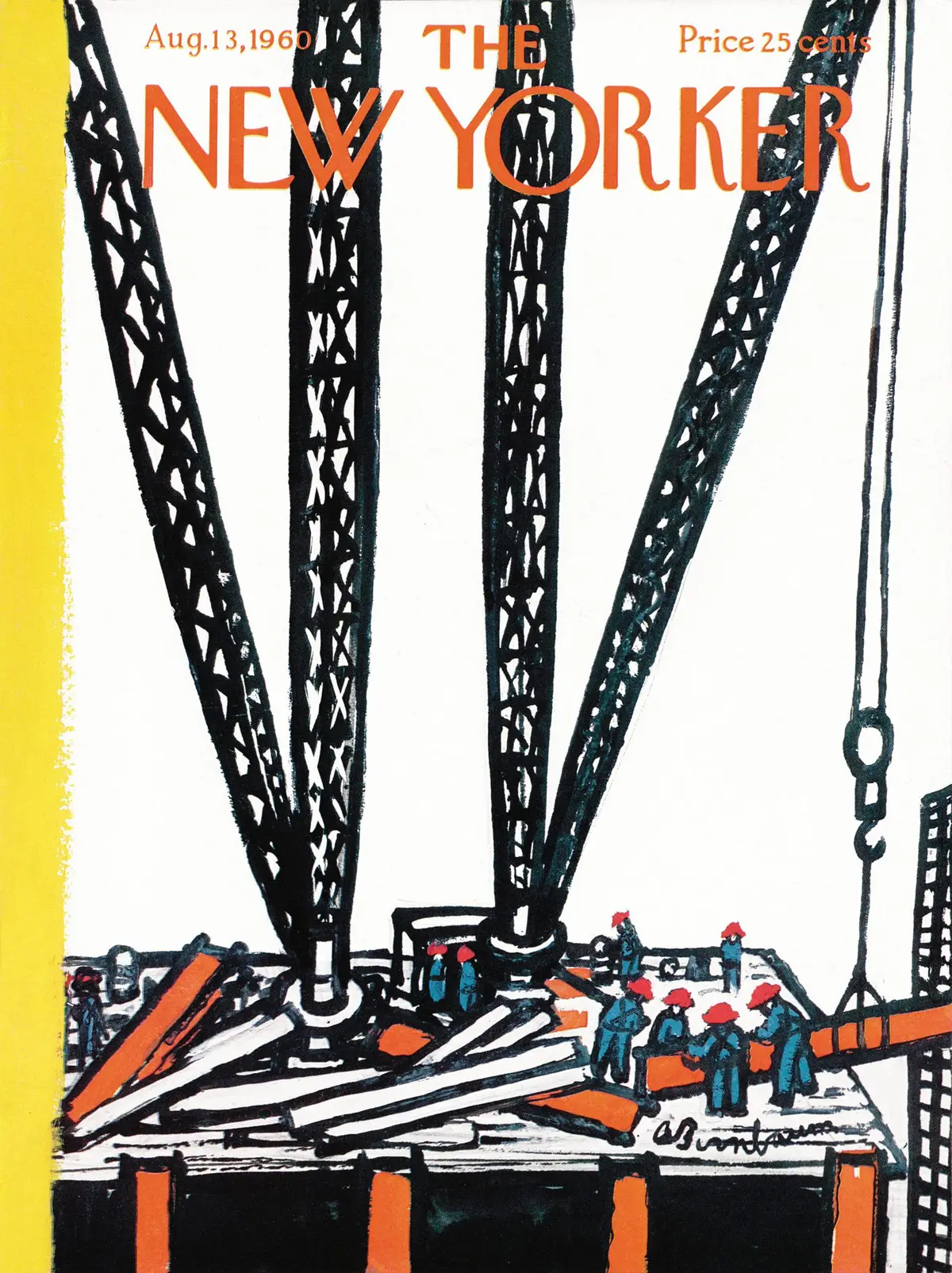 Обложка The New Yorker, 13 августа 1960, художник Эйб Бирнбаум