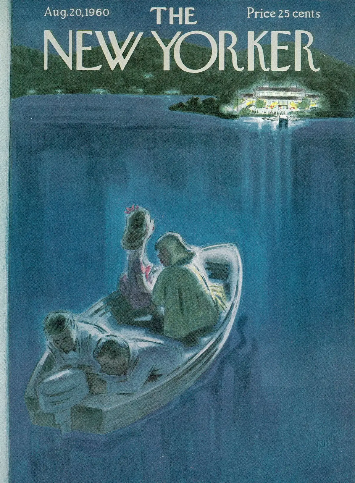 Обложка The New Yorker, 20 августа 1960, художник Леонард Дав