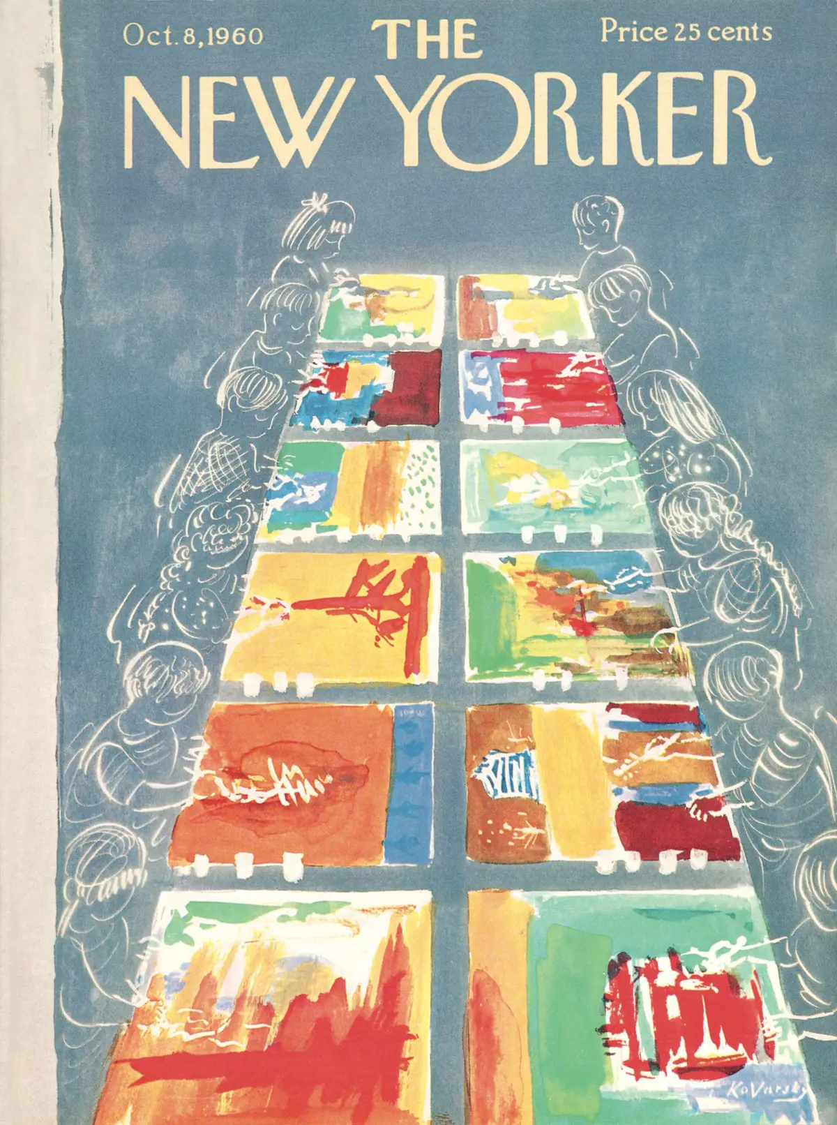 Обложка The New Yorker, 8 октября 1960, художник Анатоль Коварски