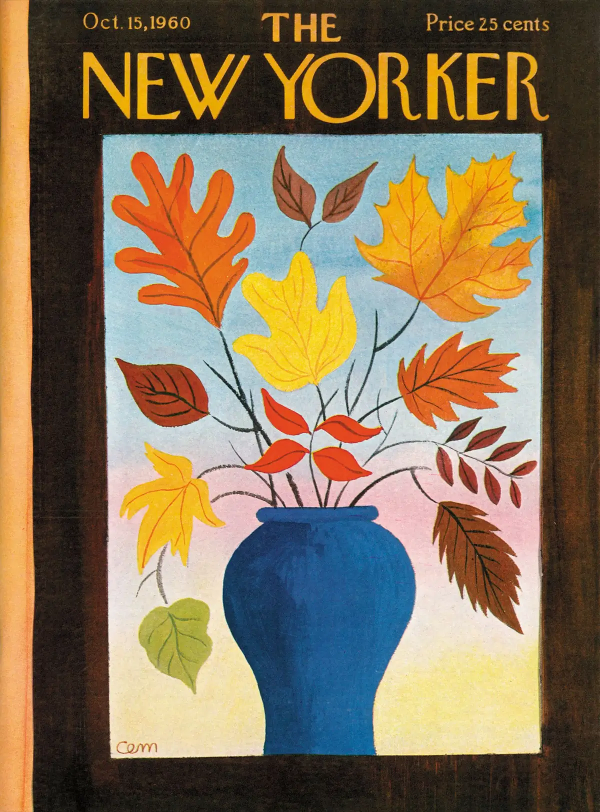 Обложка The New Yorker, 15 октября 1960, художник Чарльз Мартин