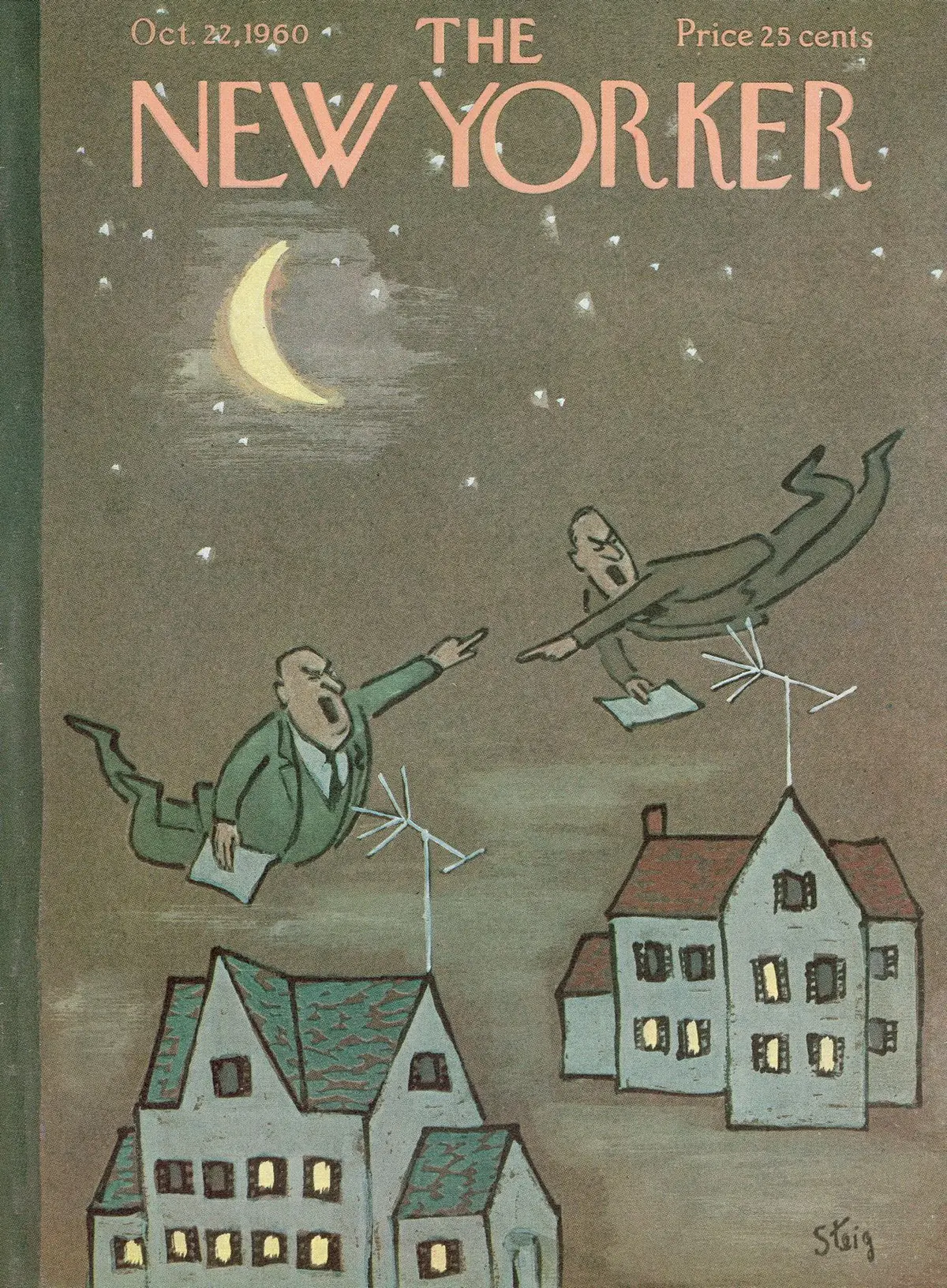 Обложка The New Yorker, 22 октября 1960, художник Уильям Стейг