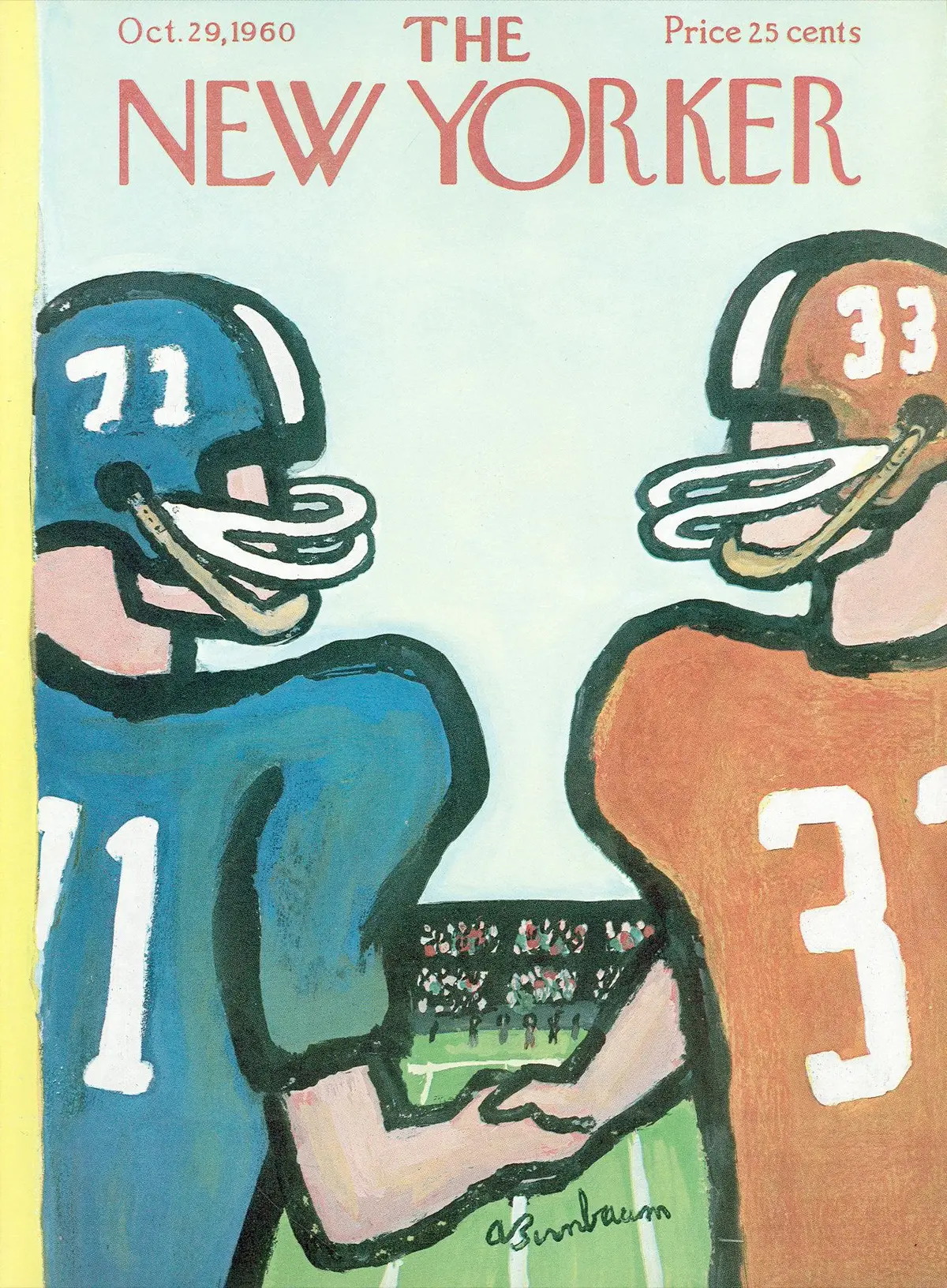 Обложка The New Yorker, 29 октября 1960, художник Эйб Бирнбаум