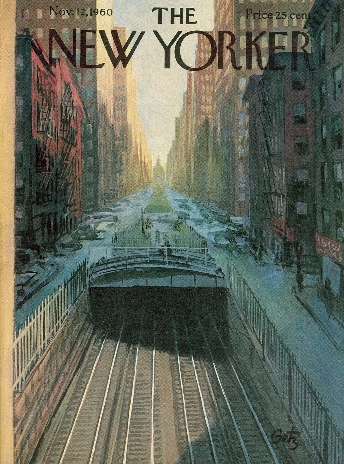 Обложка The New Yorker, 12 ноября 1960, художник Артур Гетц
