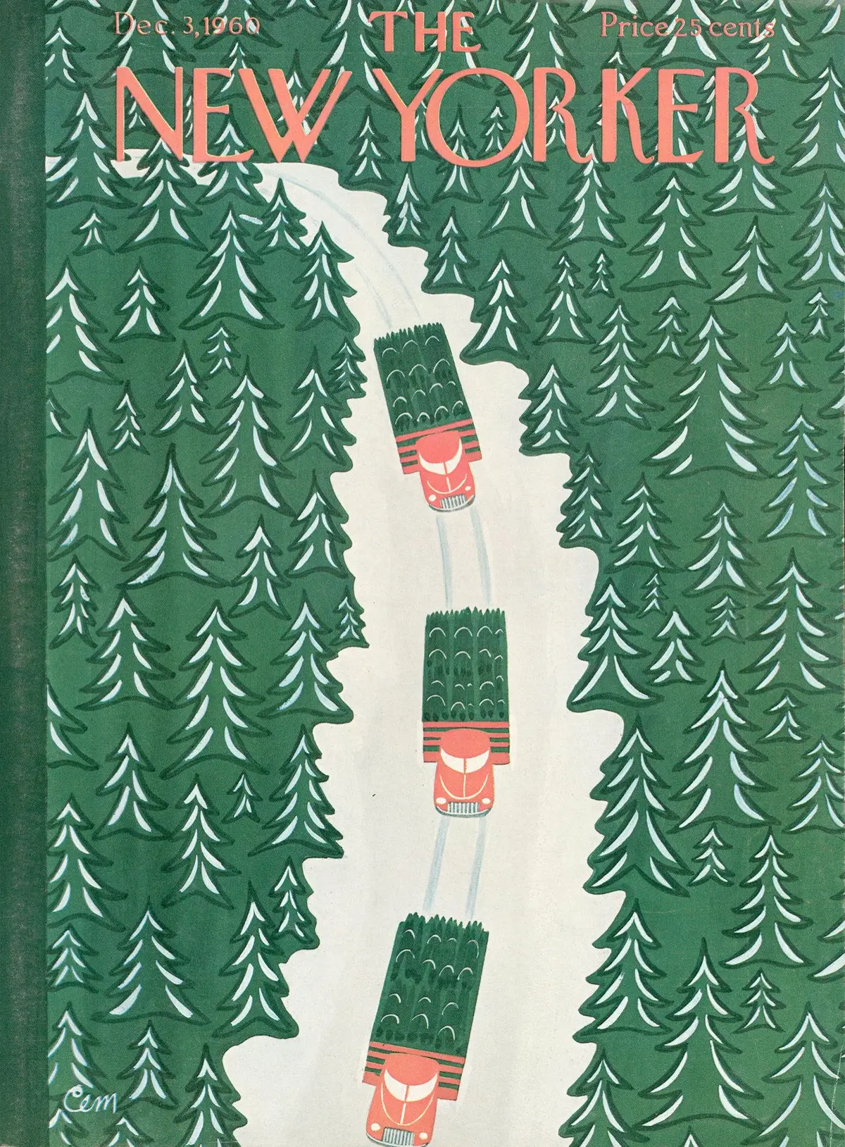 Обложка The New Yorker, 3 декабря 1960, художник Чарльз Мартин