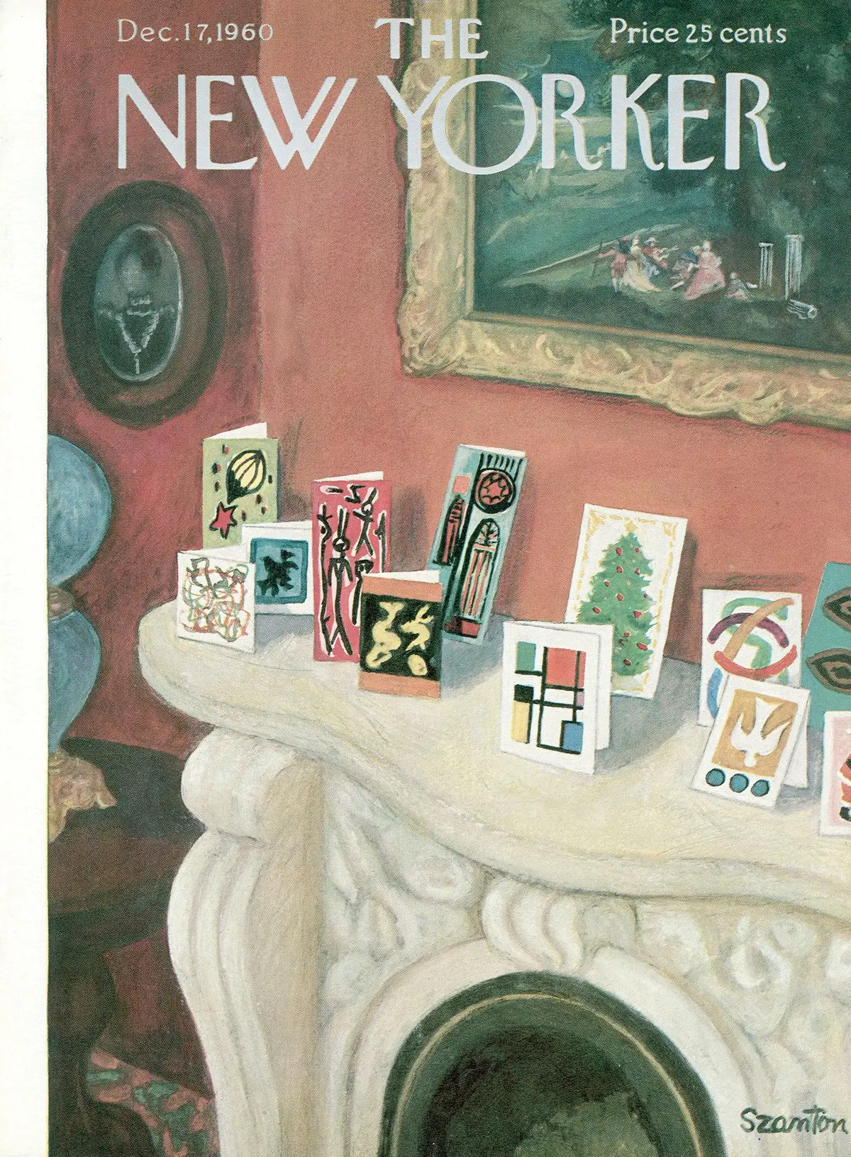 Обложка The New Yorker, 17 декабря 1960, художник Беатрис Сантон
