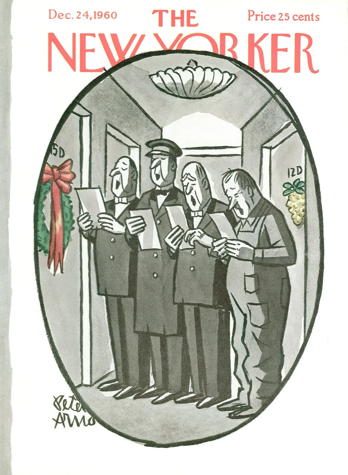 Обложка The New Yorker, 24 декабря 1960, художник Питер Арно