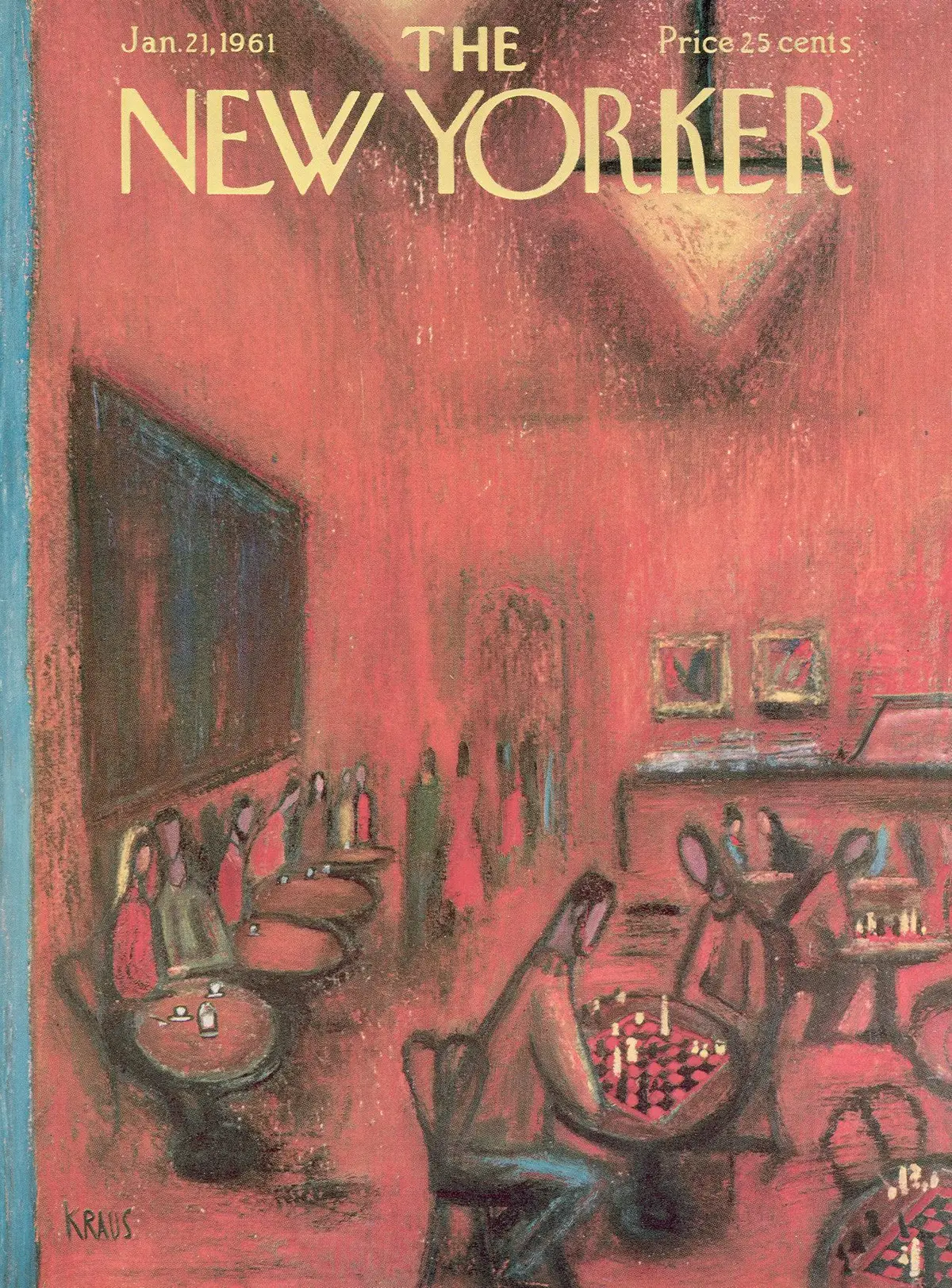 Обложка The New Yorker, 21 января 1961, художник Роберт Краус
