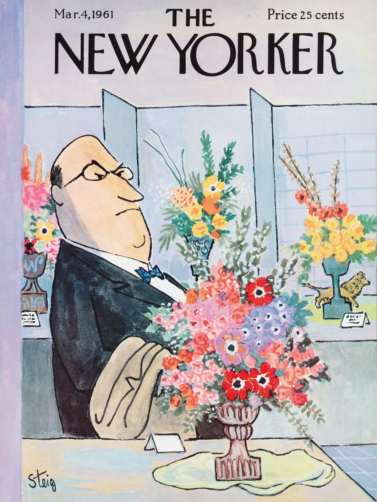 Обложка The New Yorker, 4 марта 1961, художник Уильям Стейг