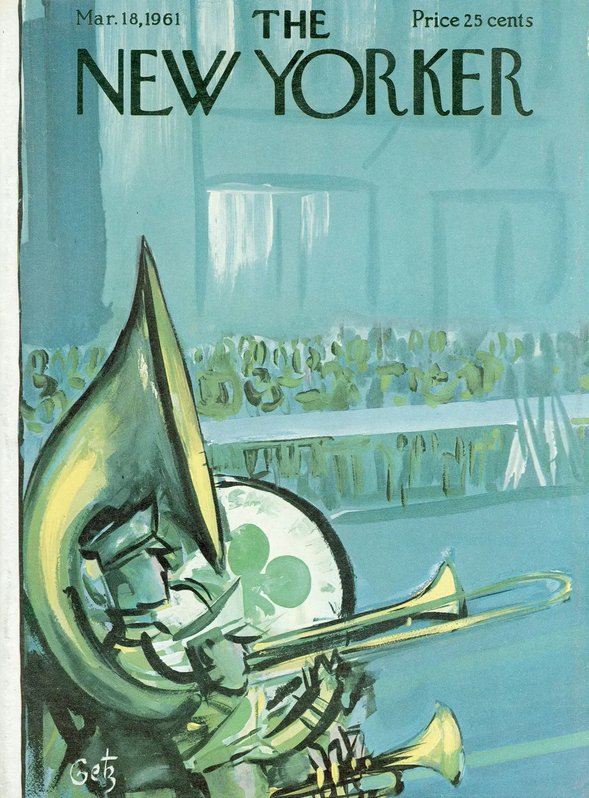 Обложка The New Yorker, 18 марта 1961, художник Артур Гетц