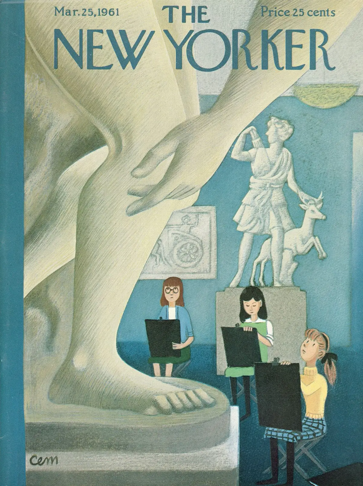 Обложка The New Yorker, 25 марта 1961, художник Чарльз Э. Мартин