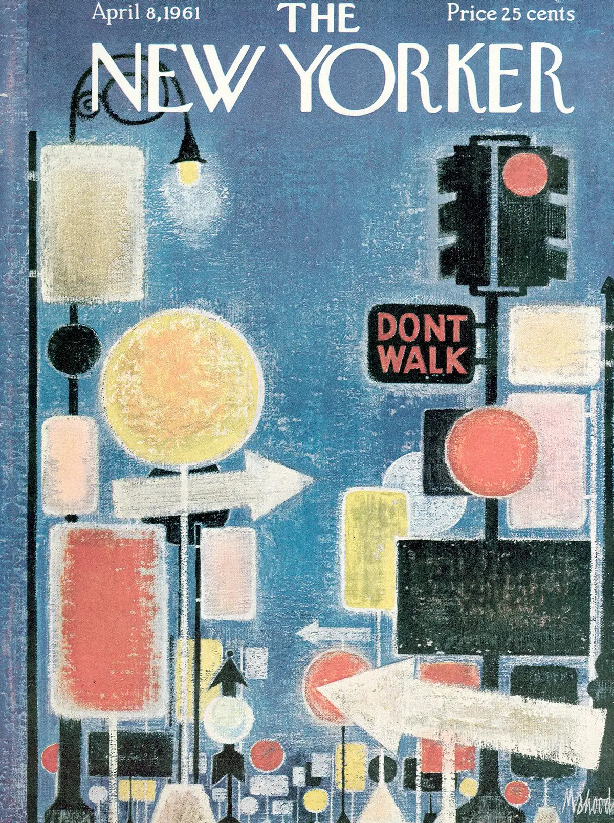 Обложка The New Yorker, 8 апреля 1961, художник Кеннет Махуд