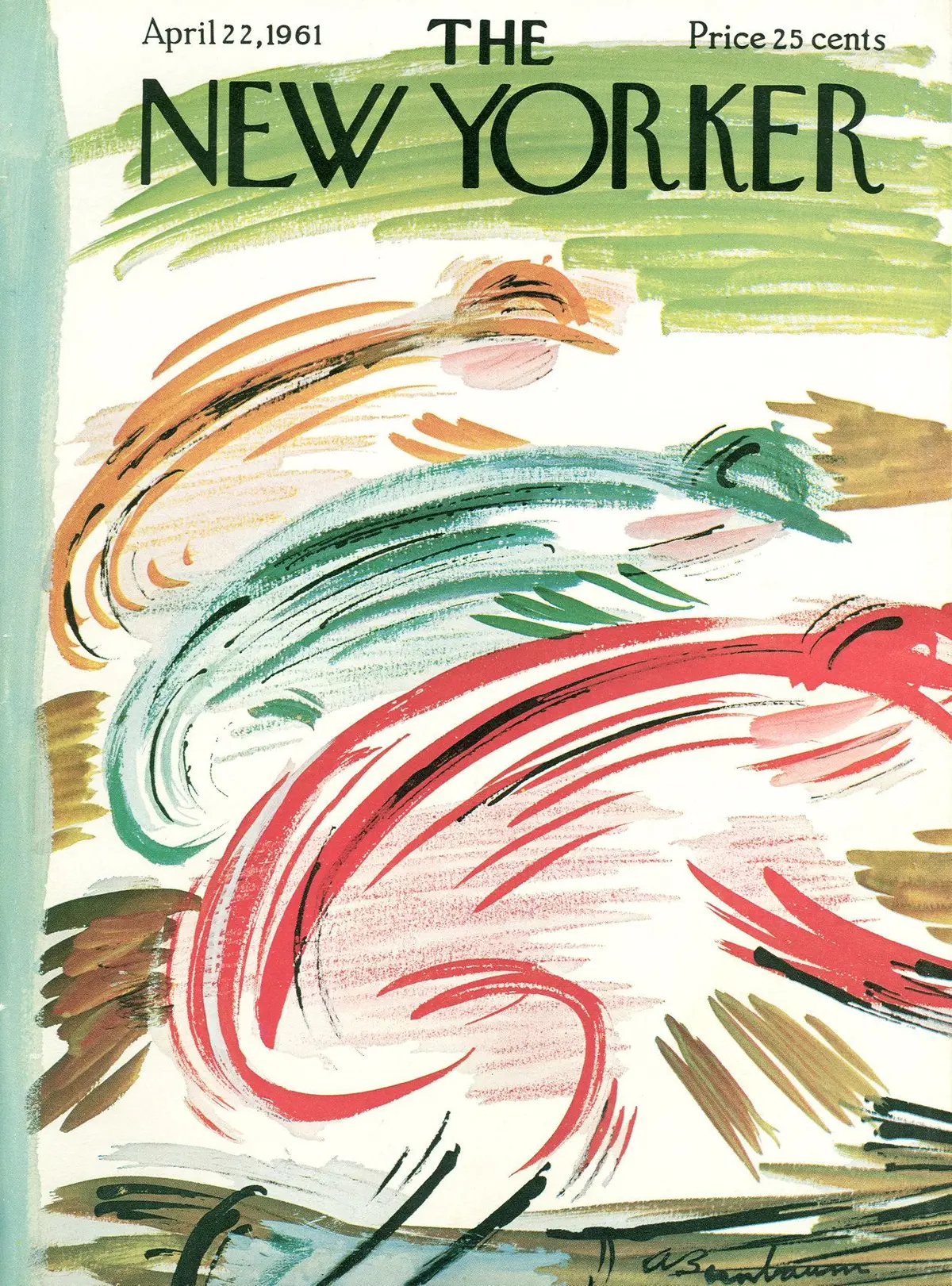 Обложка The New Yorker, 22 апреля 1961, художник Эйб Бирнбаум
