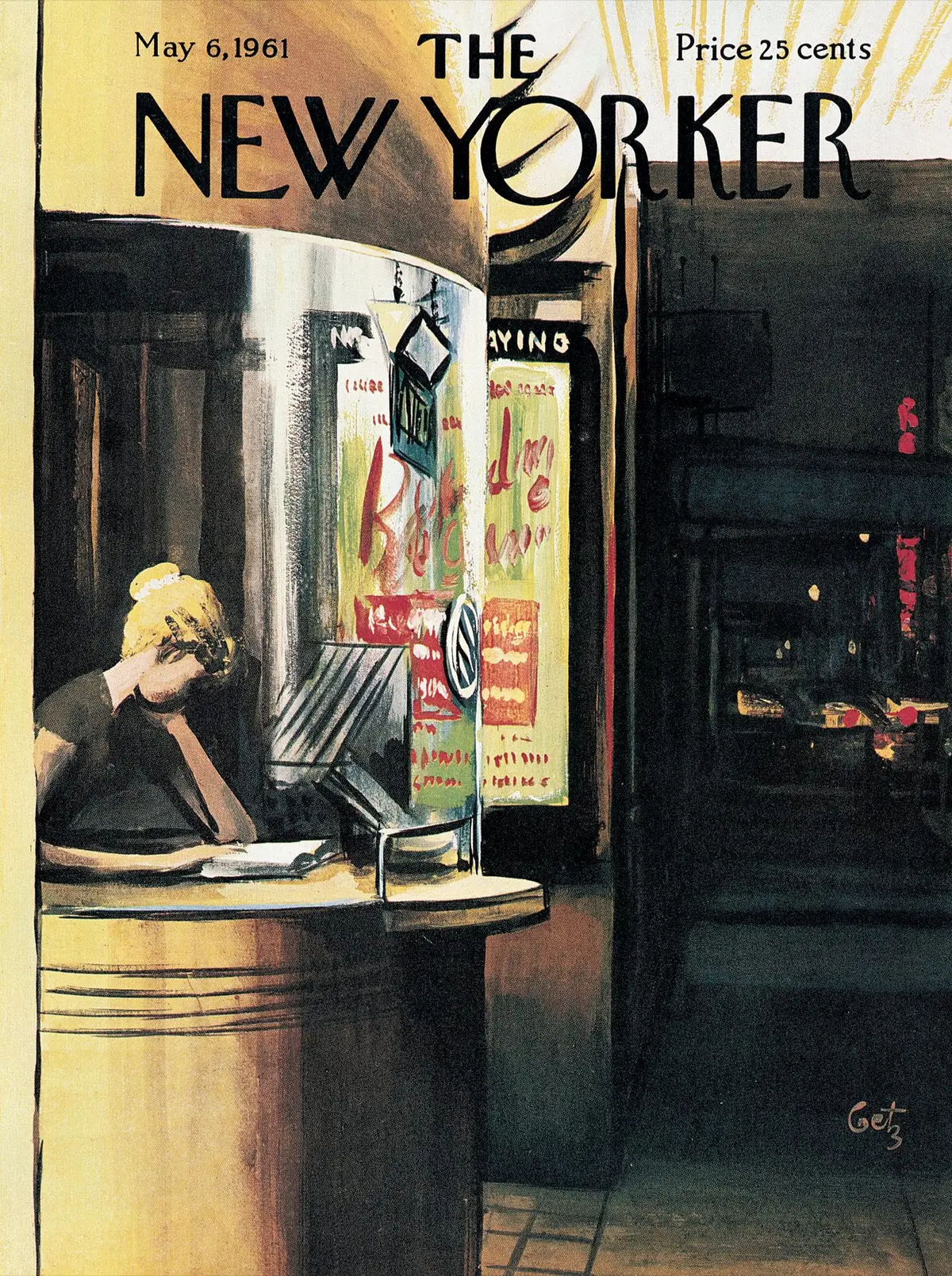 Обложка The New Yorker, 6 мая 1961, художник Артур Гетц