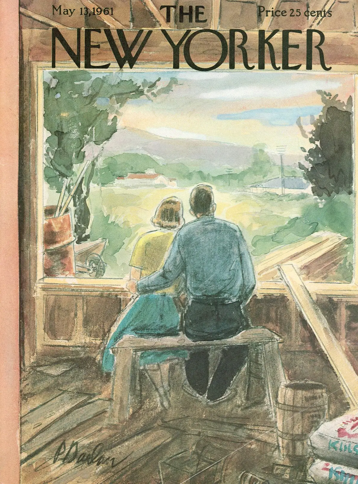 Обложка The New Yorker, 13 мая 1961, художник Перри Барлоу