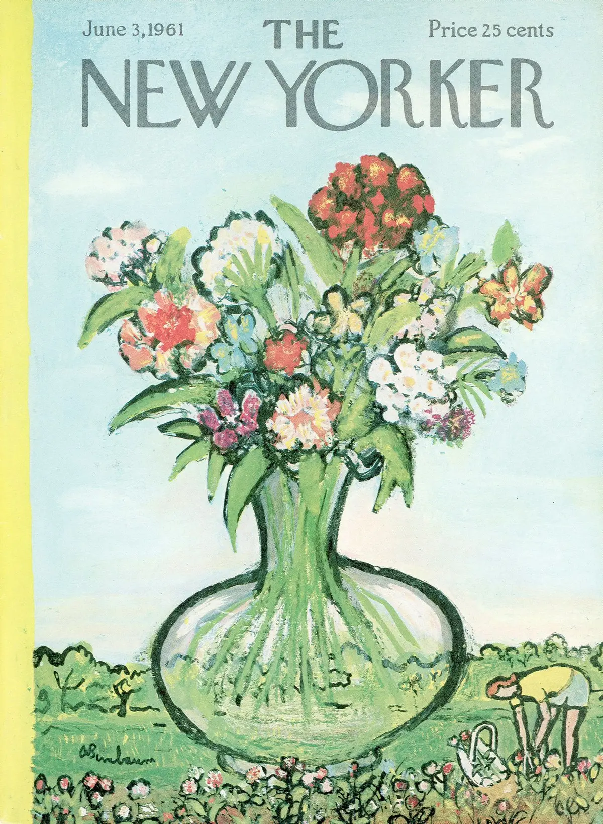 Обложка The New Yorker, 3 июня 1961, художник Эйб Бирнбаум