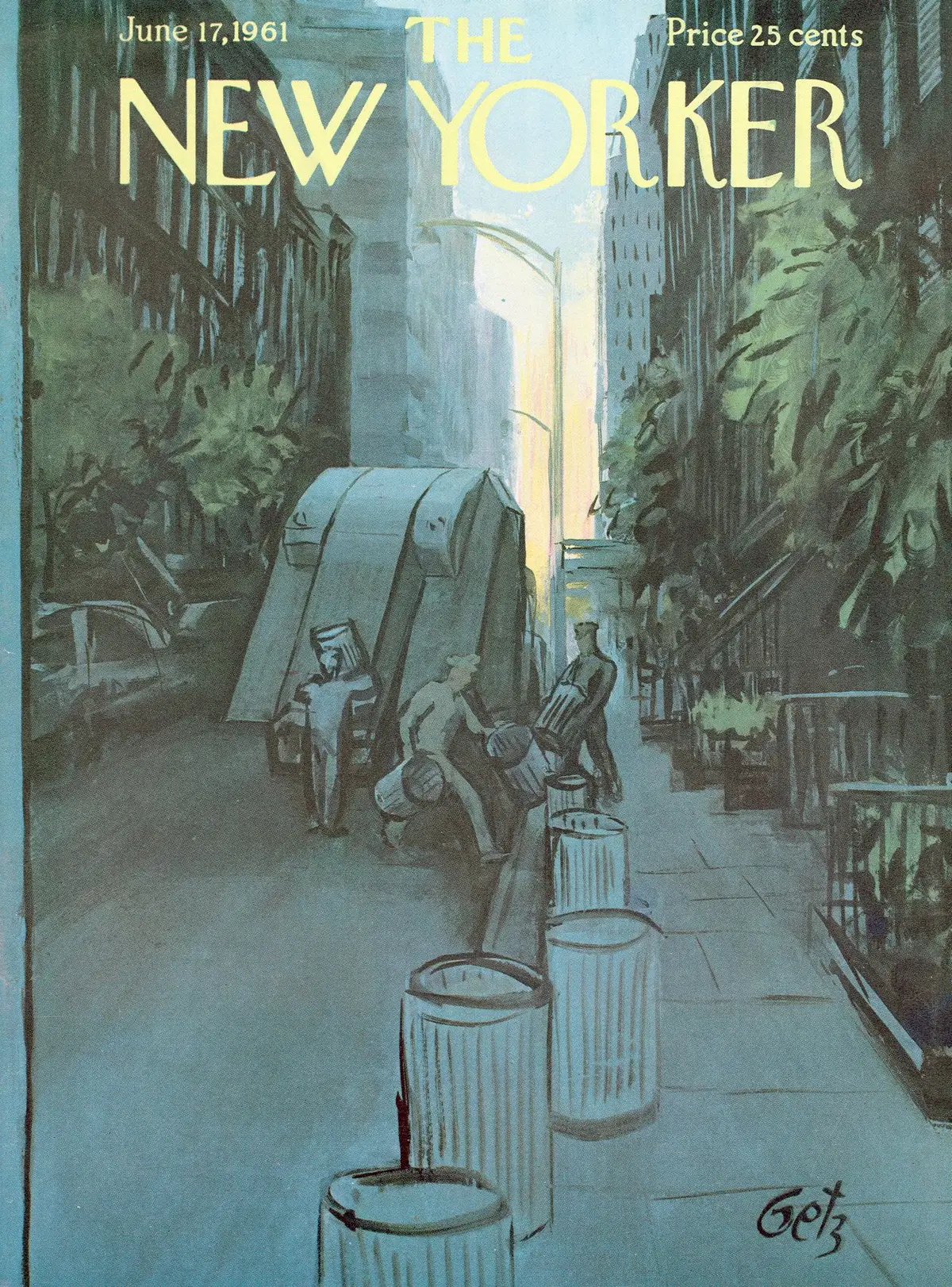 Обложка The New Yorker, 17 июня 1961, художник Артур Гетц