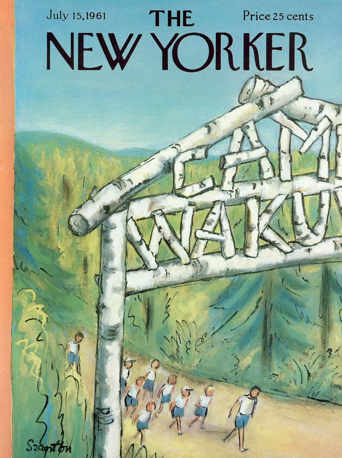 Обложка The New Yorker, 15 июля 1961, художник Беатрис Сантон