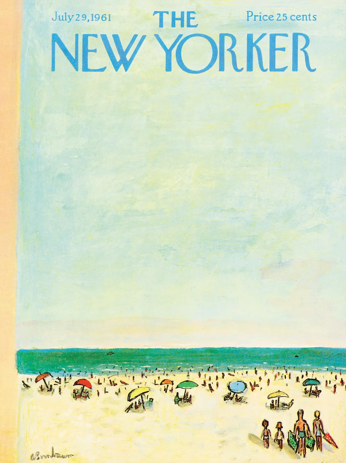 Обложка The New Yorker, 29 июля 1961, художник Эйб Бирнбаум