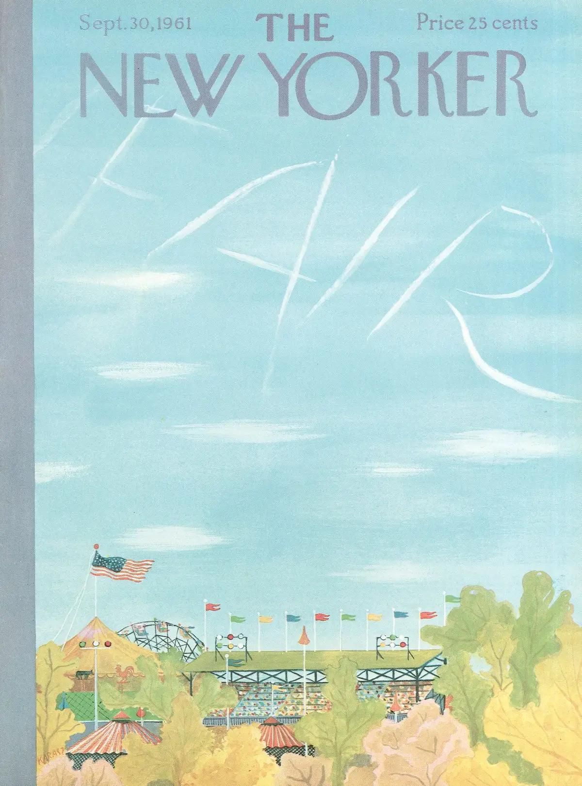 Обложка The New Yorker, 30 сентября 1961, художник Илонка Карас