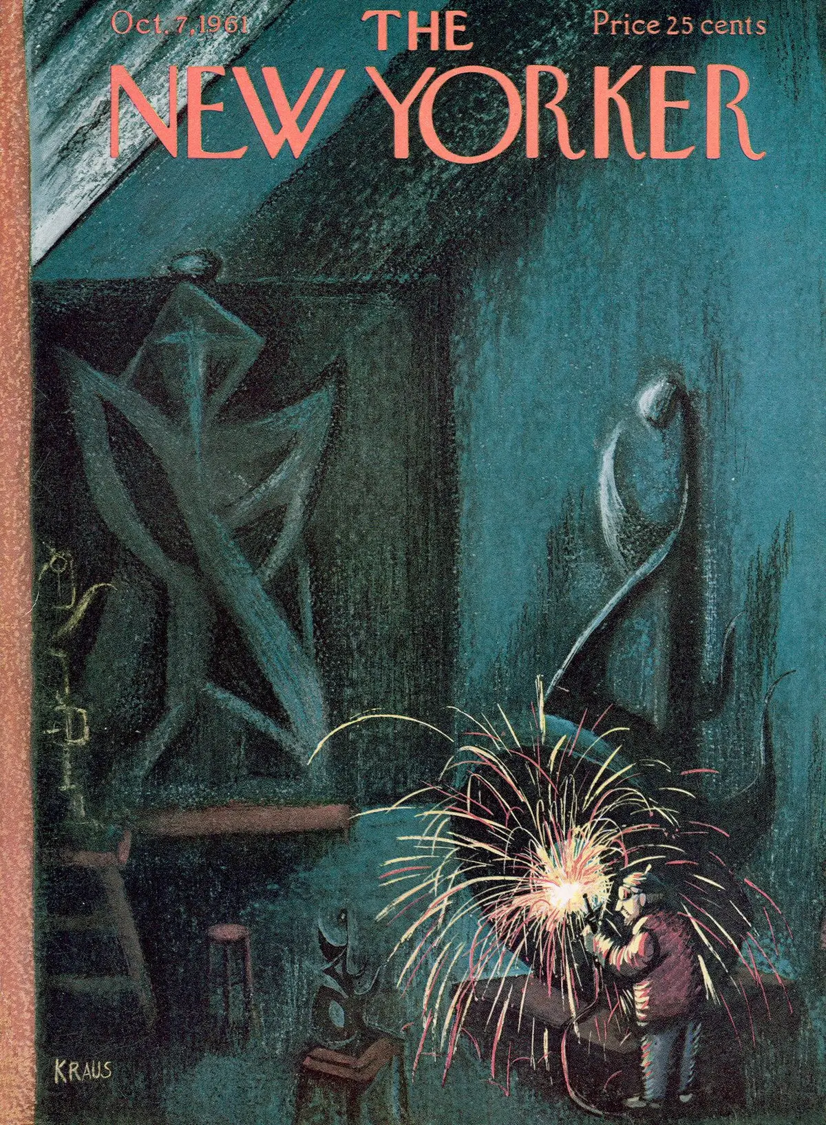 Обложка The New Yorker, 7 октября 1961, художник Роберт Краус