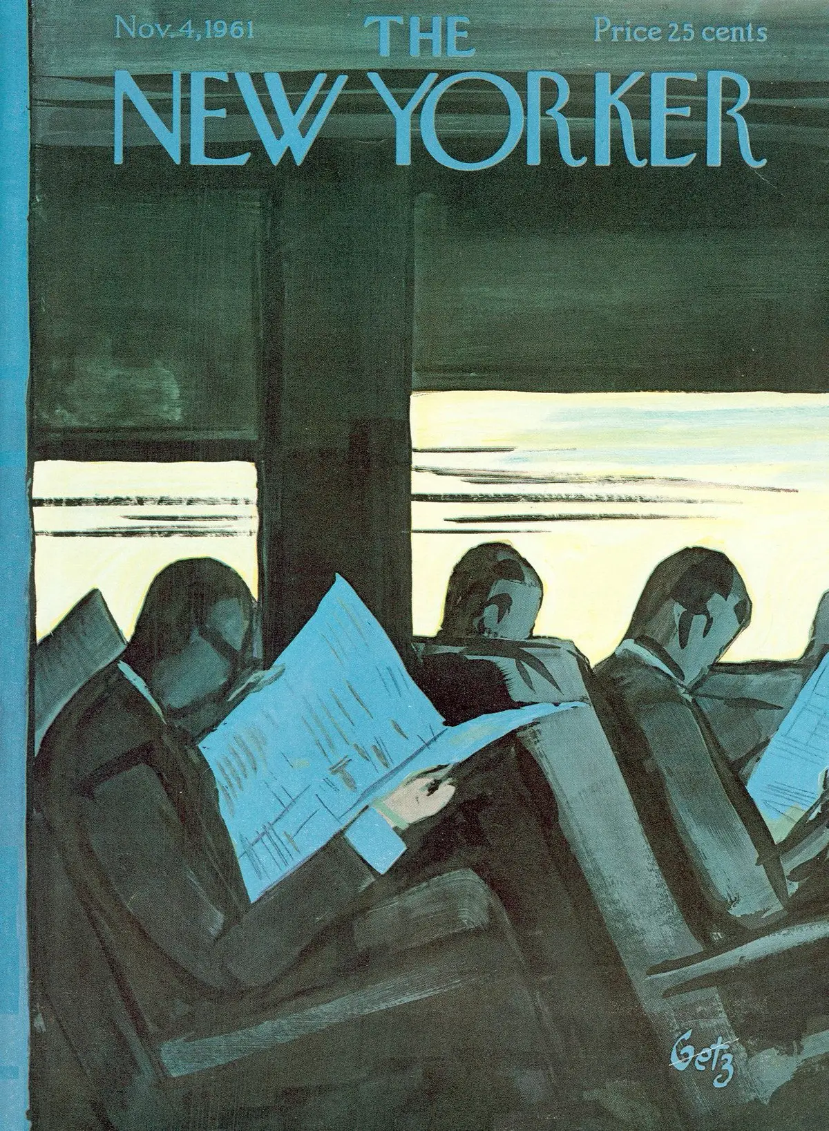 Обложка The New Yorker, 4 ноября 1961, художник Артур Гетц