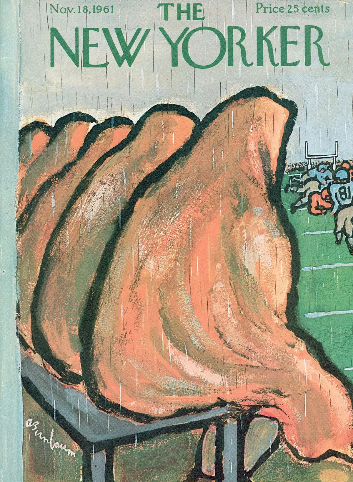 Обложка The New Yorker, 18 ноября 1961, художник Эйб Бирнбаум