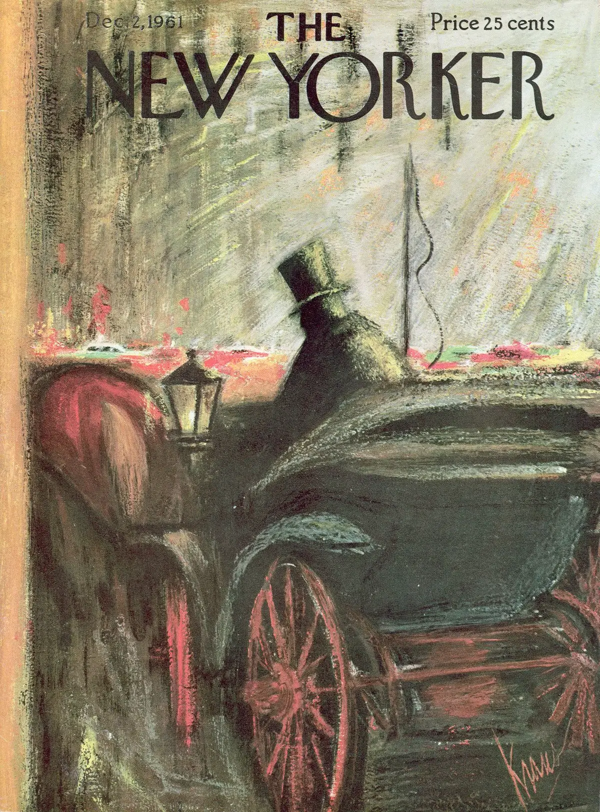 Обложка The New Yorker, 2 декабря 1961, художник Роберт Краус