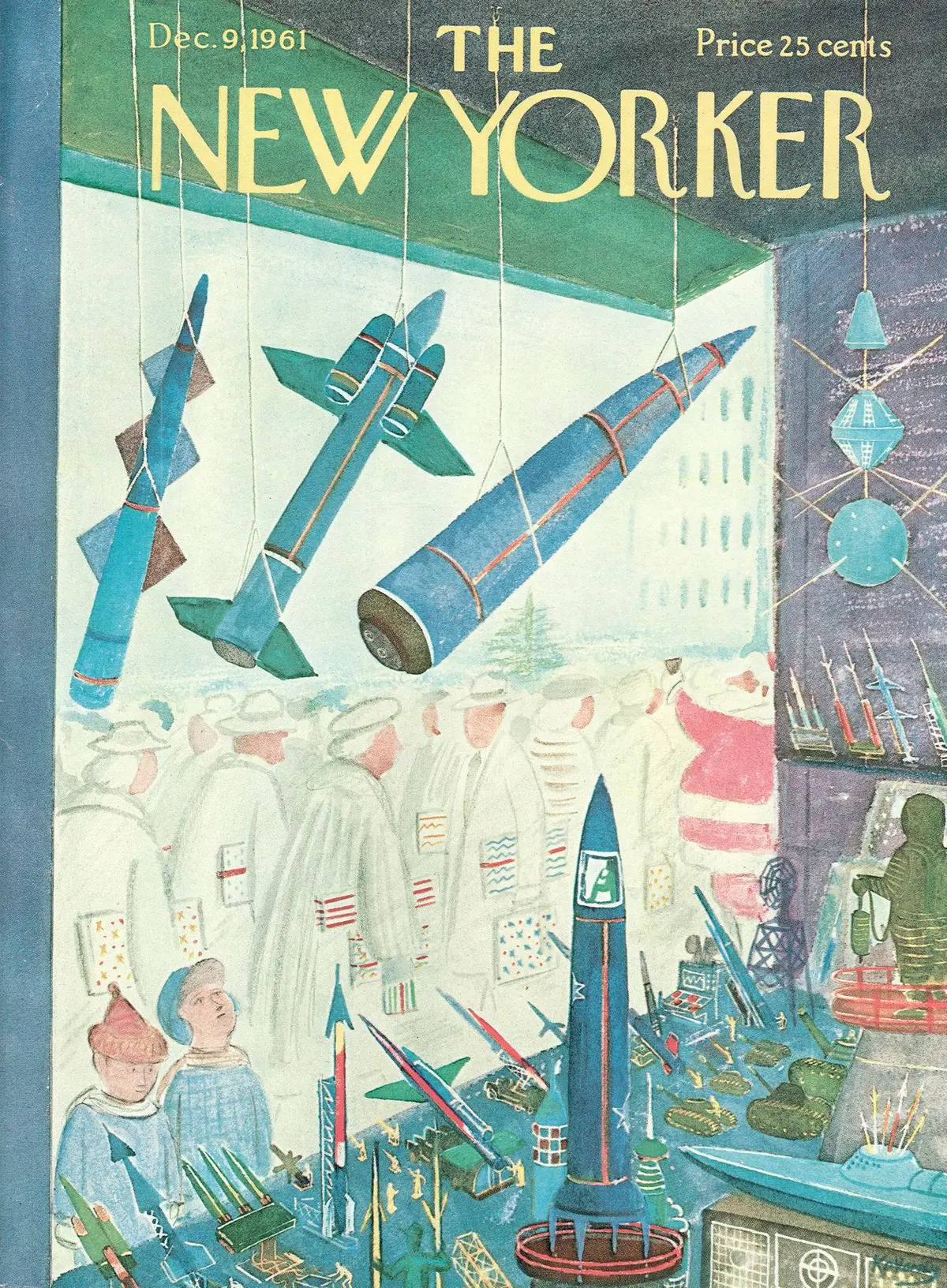 Обложка The New Yorker, 9 декабря 1961, художник Анатоль Коварски