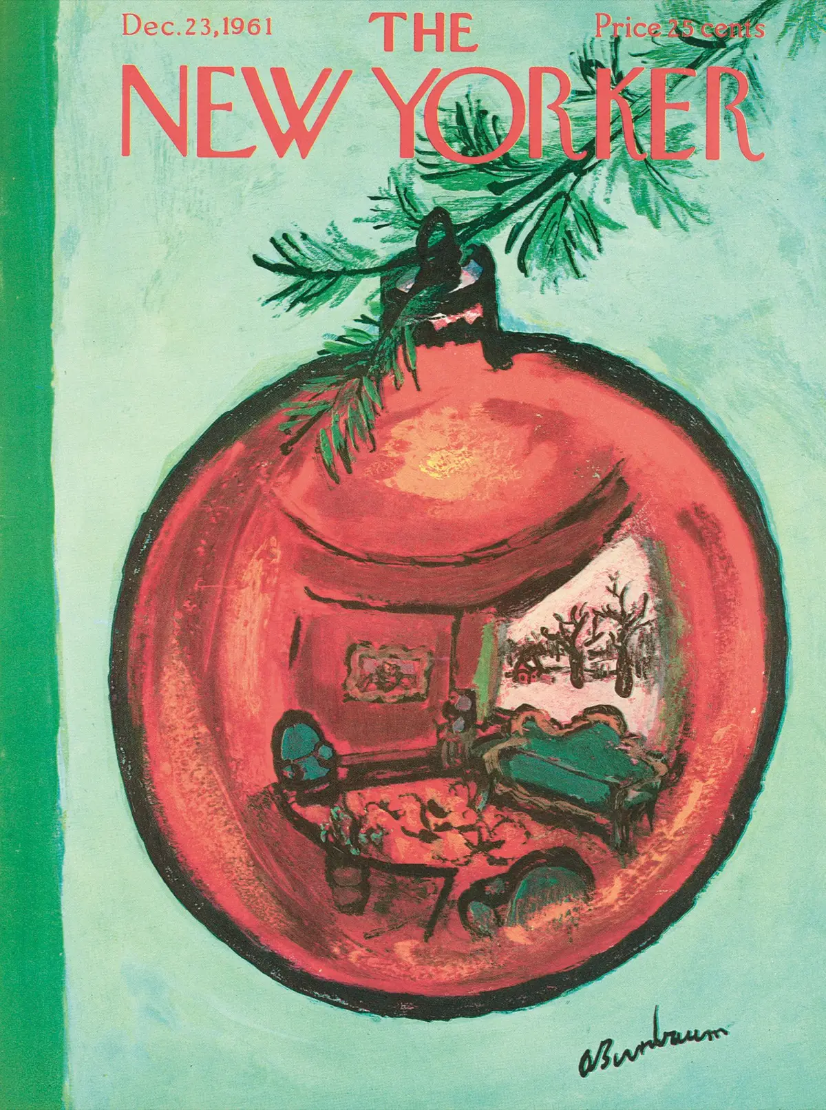 Обложка The New Yorker, 23 декабря 1961, художник Эйб Бирнбаум