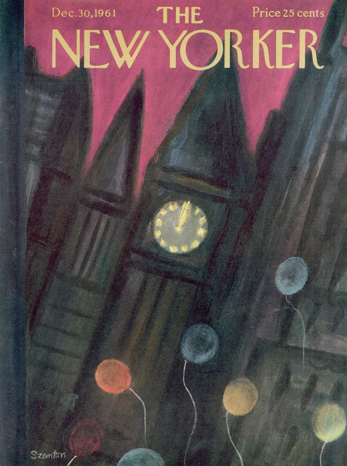 Обложка The New Yorker, 30 декабря 1961, художник Беатрис Сантон