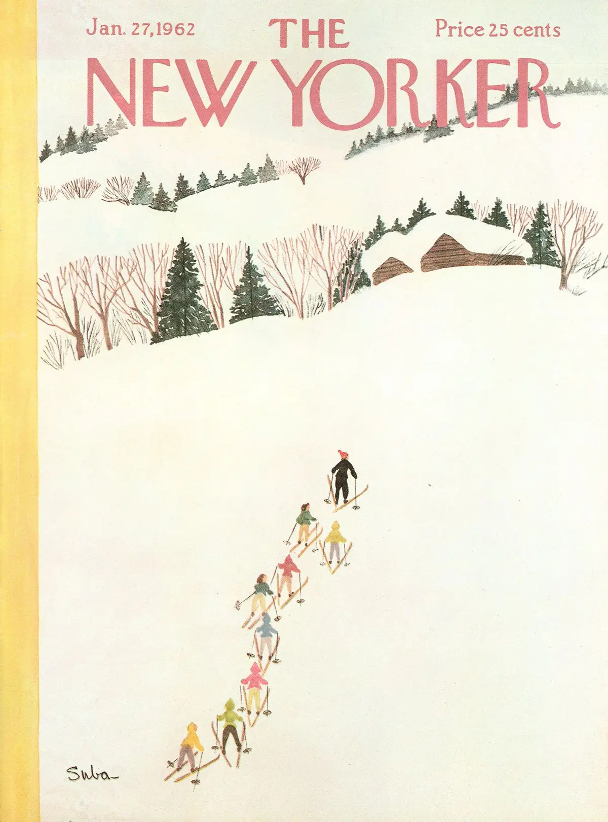 Обложка The New Yorker, 27 января 1962, художник Сюзанна Суба