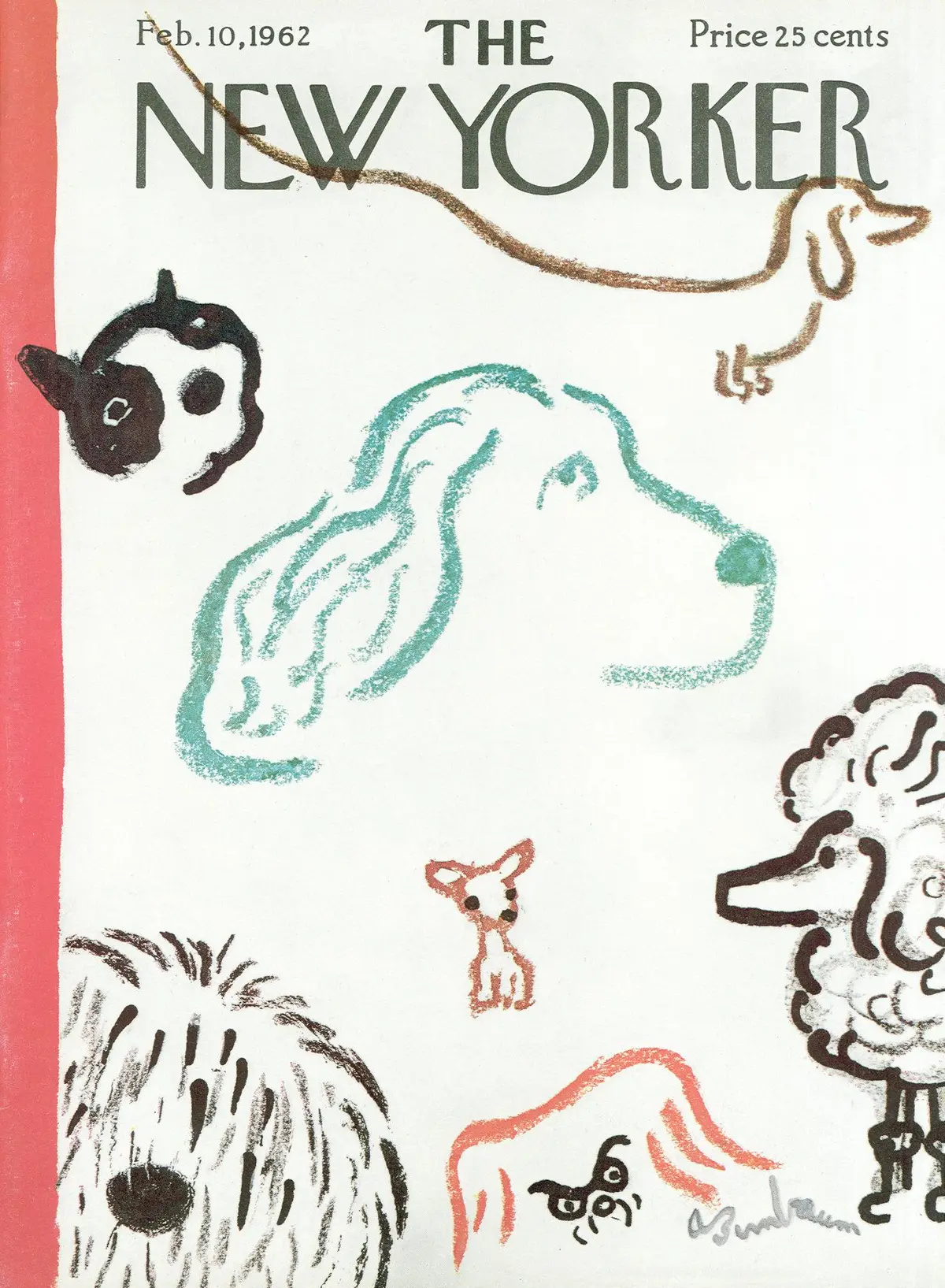 Обложка The New Yorker, 10 февраля 1962, художник Эйб Бирнбаум