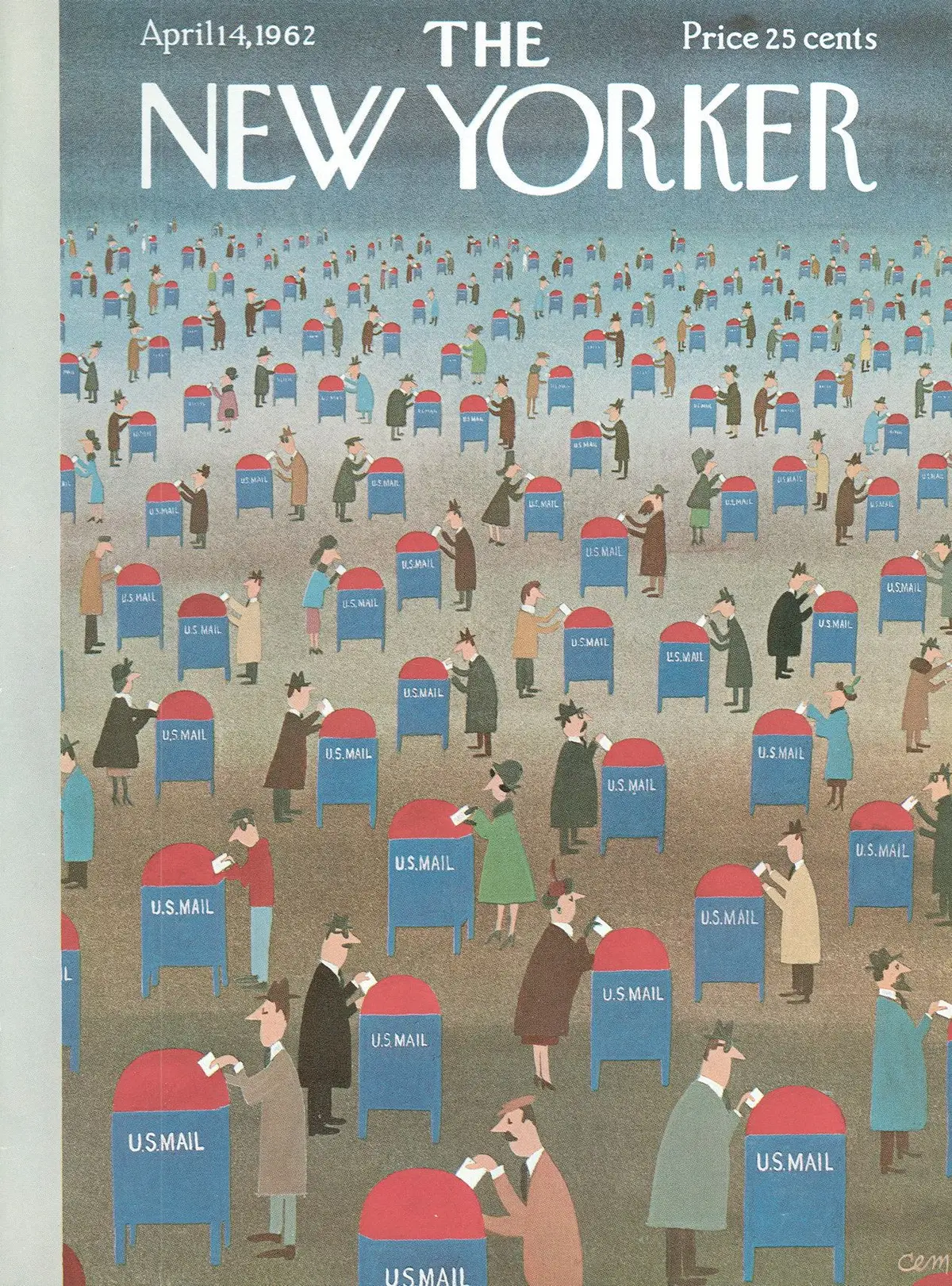 Обложка The New Yorker, 14 апреля 1962, художник Чарльз Мартин