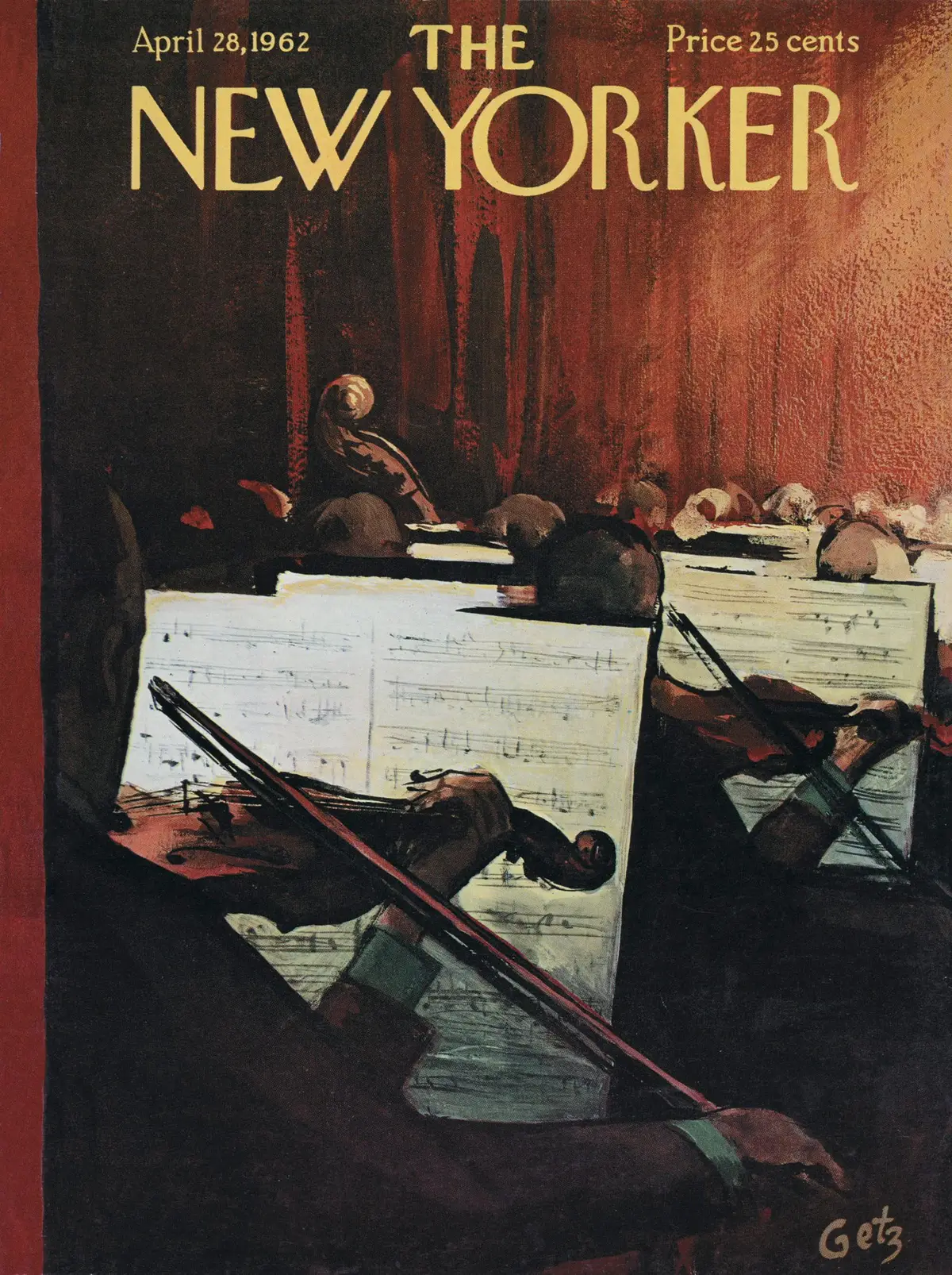 Обложка The New Yorker, 28 апреля 1962, художник Артур Гетц