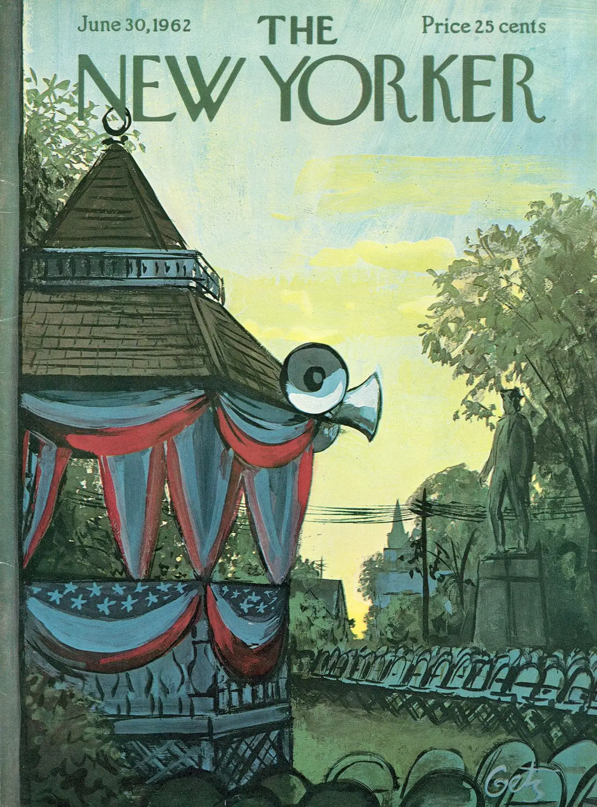 Обложка The New Yorker, 30 июня 1962, художник Артур Гетц