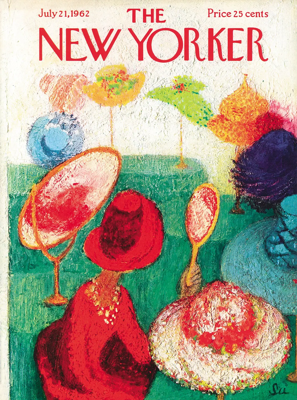 Обложка The New Yorker, 21 июля 1962, художник Су Зиглер