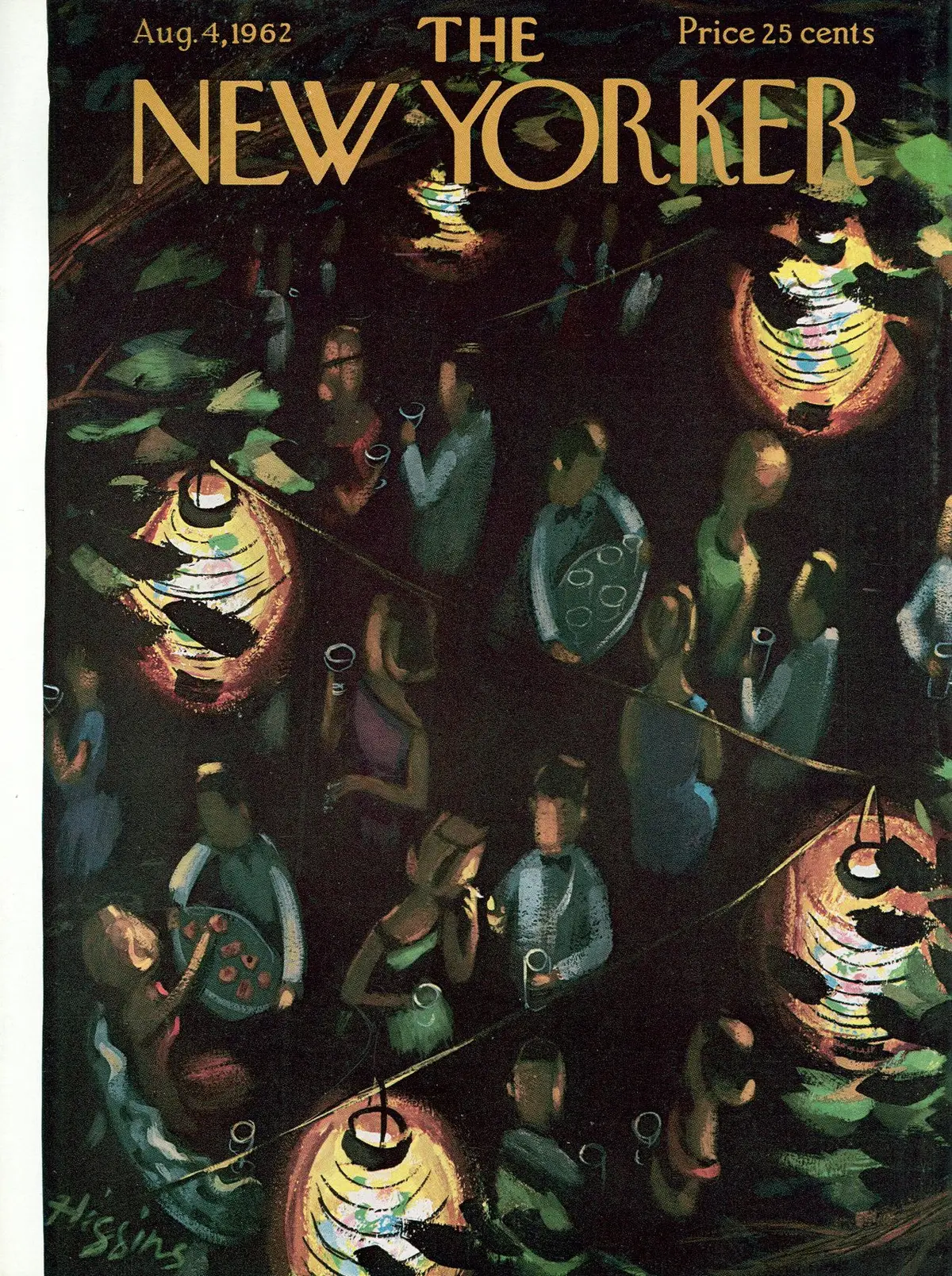 Обложка The New Yorker, 4 августа 1962, художник Дональд Хиггинс
