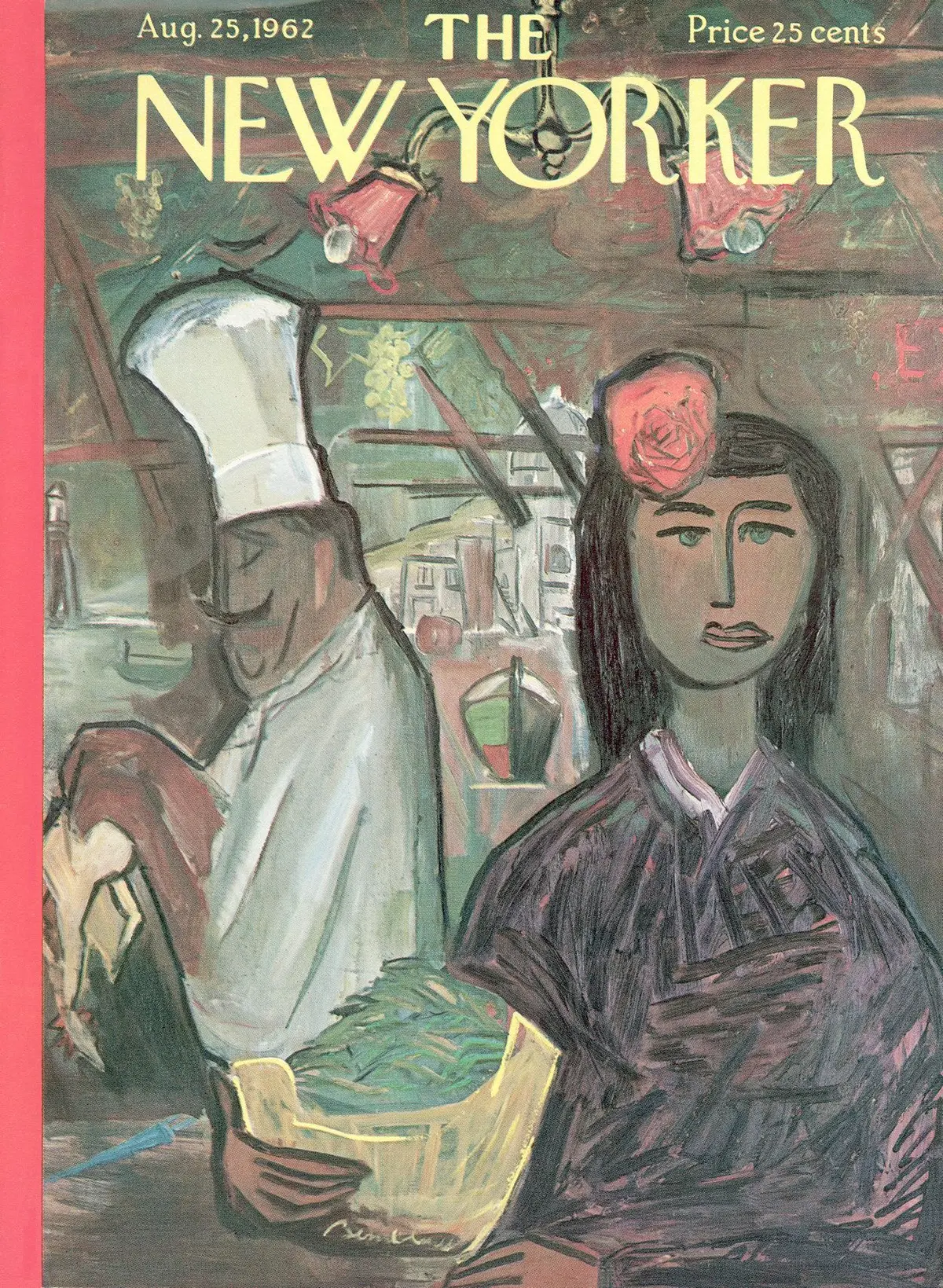 Обложка The New Yorker, 25 августа 1962, художник Людвиг Бемельманс