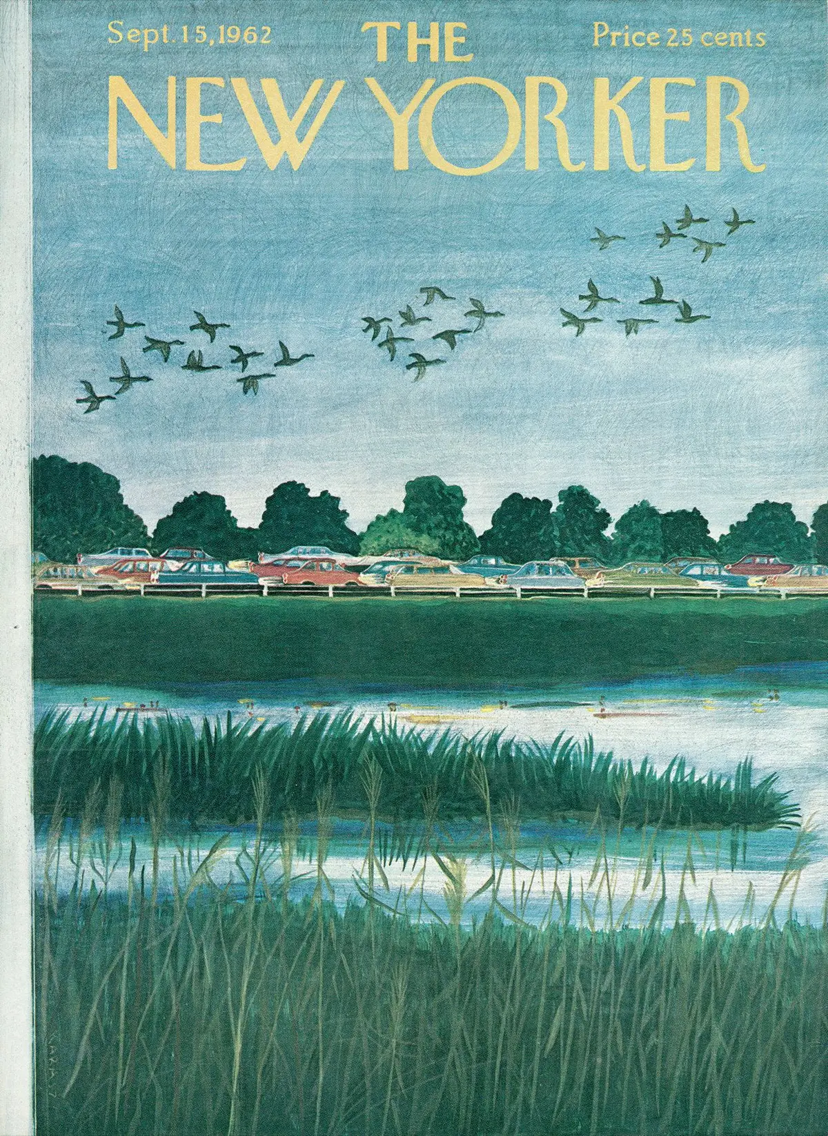 Обложка The New Yorker, 15 сентября 1962, художник Илонка Карас