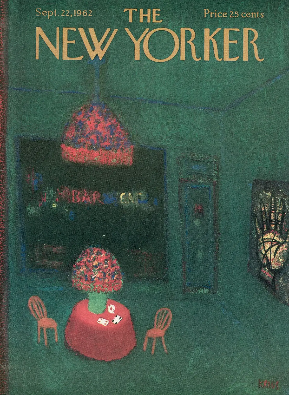 Обложка The New Yorker, 22 сентября 1962, художник Роберт Краус