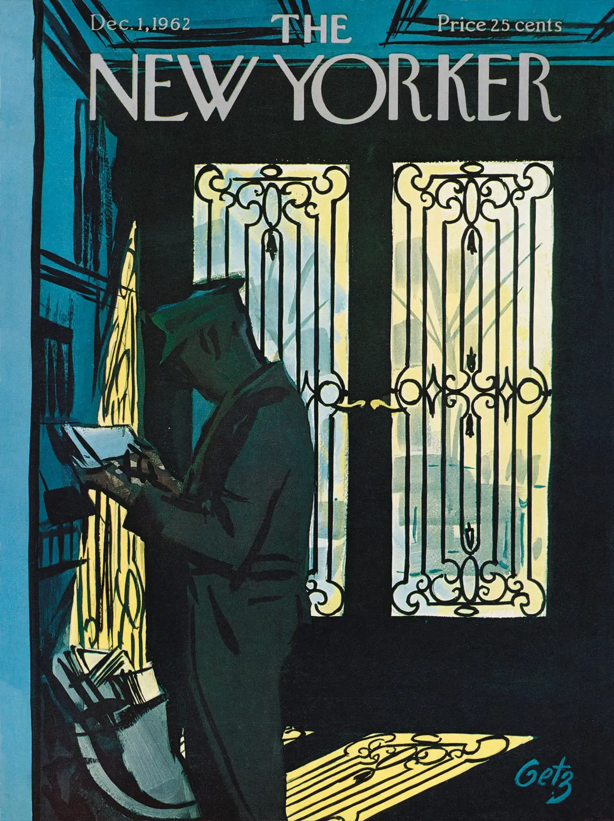 Обложка The New Yorker, 1 декабря 1962, художник Артур Гетц